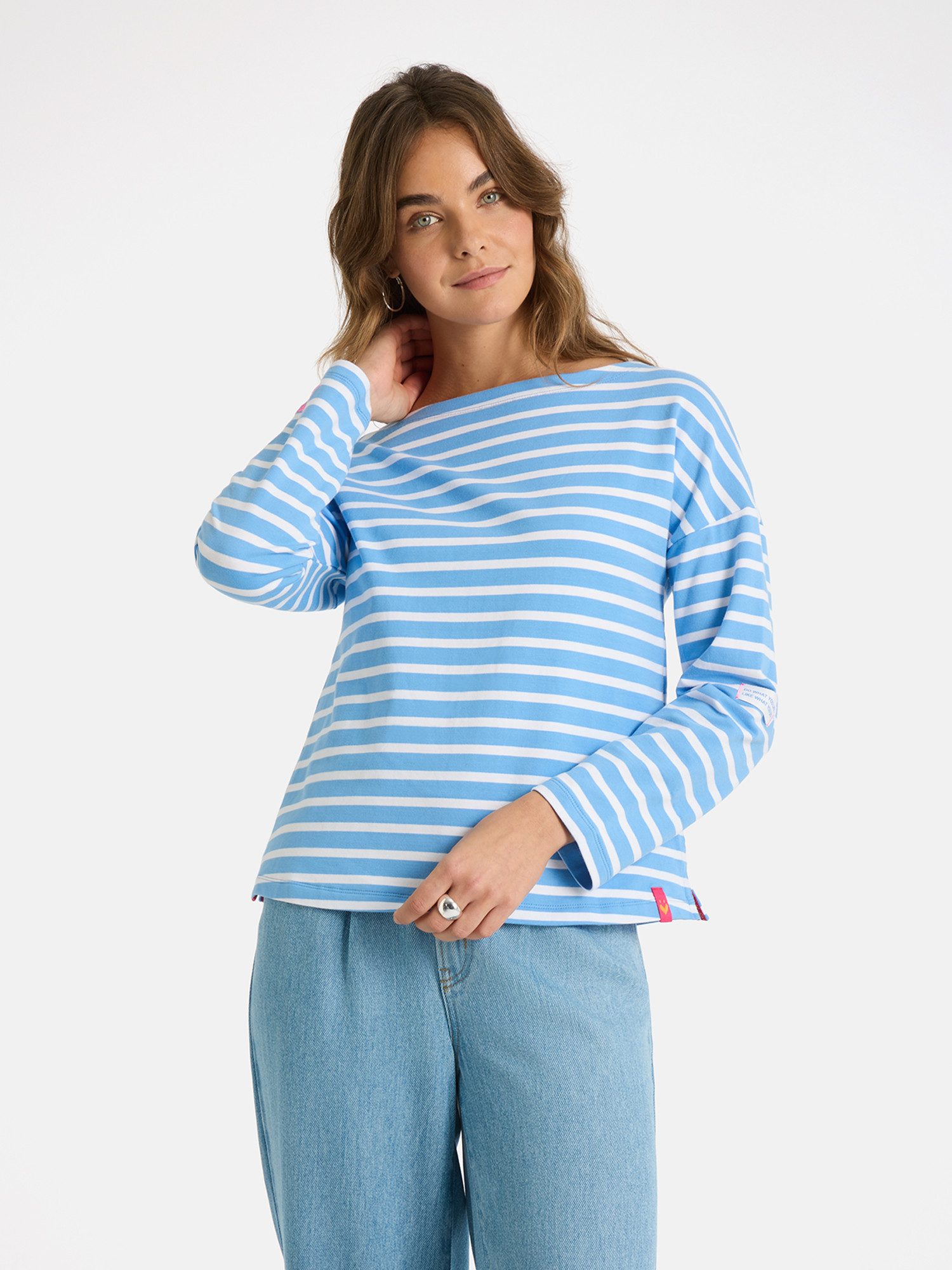 Lieblingsstück Langarmshirt StineL mit U-Boot Ausschnitt, Streifenmuster günstig online kaufen