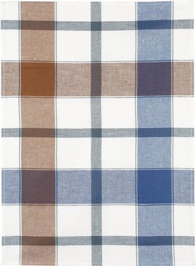Kracht Geschirrtuch Streifen Karo, (Set, 4-tlg., 4-teilig), 4er Pack Geschirrtücher (4 Stück), ca. 50 x 70 cm, Halbleinen