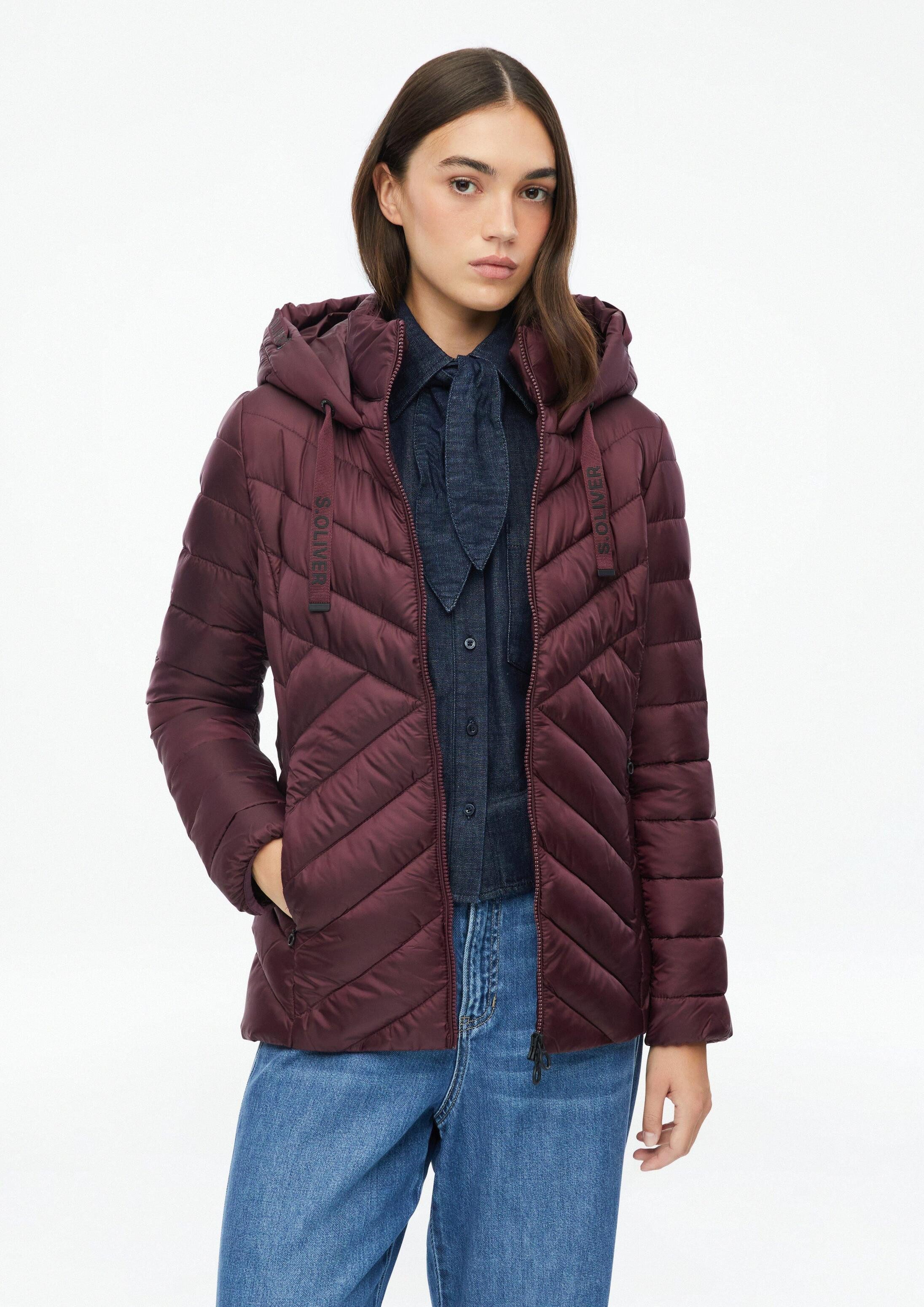 s.Oliver Funktionsjacke Outdoor-Jacke Leichte Steppjacke mit Kapuze