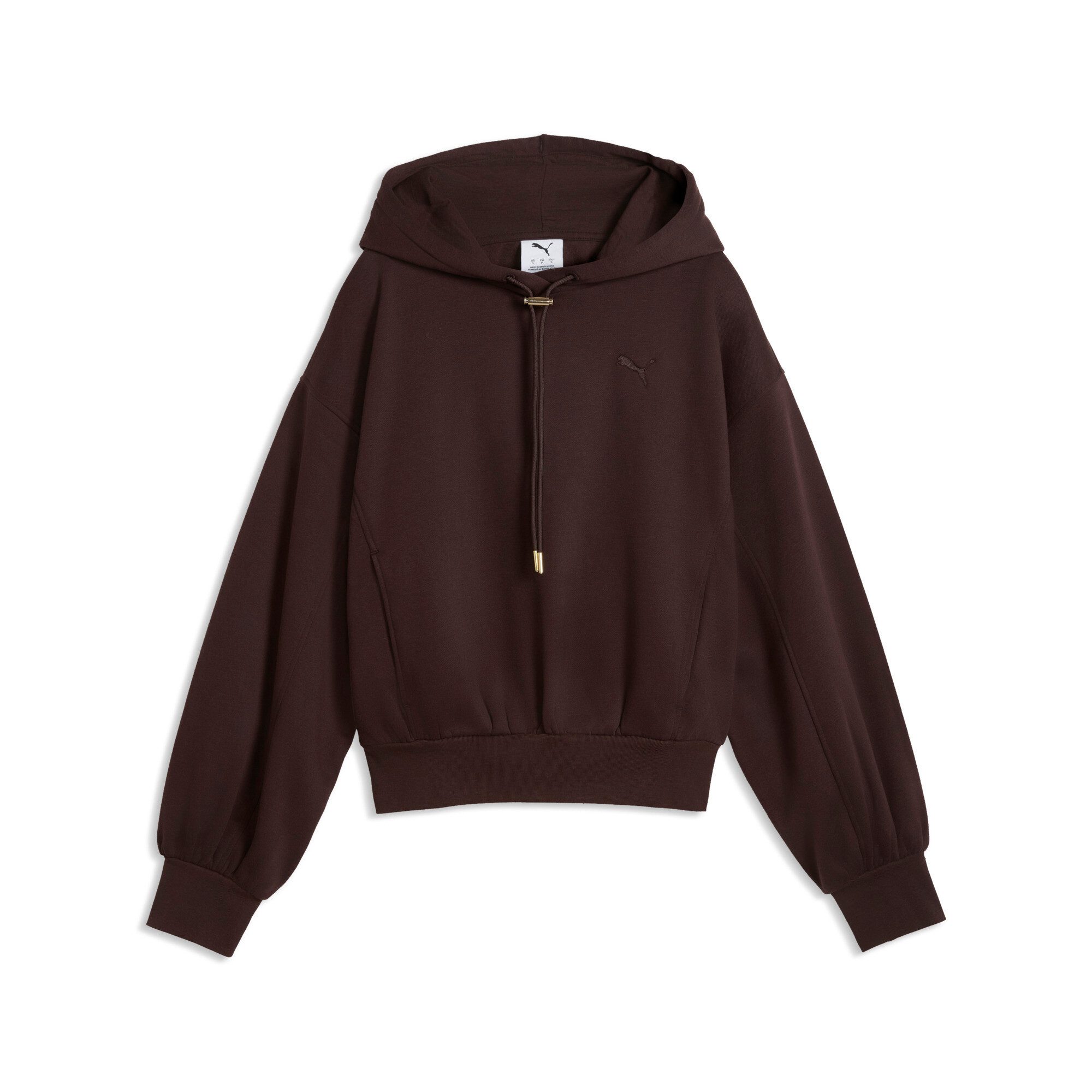 PUMA Kapuzensweatshirt HER RELAXED HOODIE FL mit Kängurutasche, unifarben, Relaxed Fit