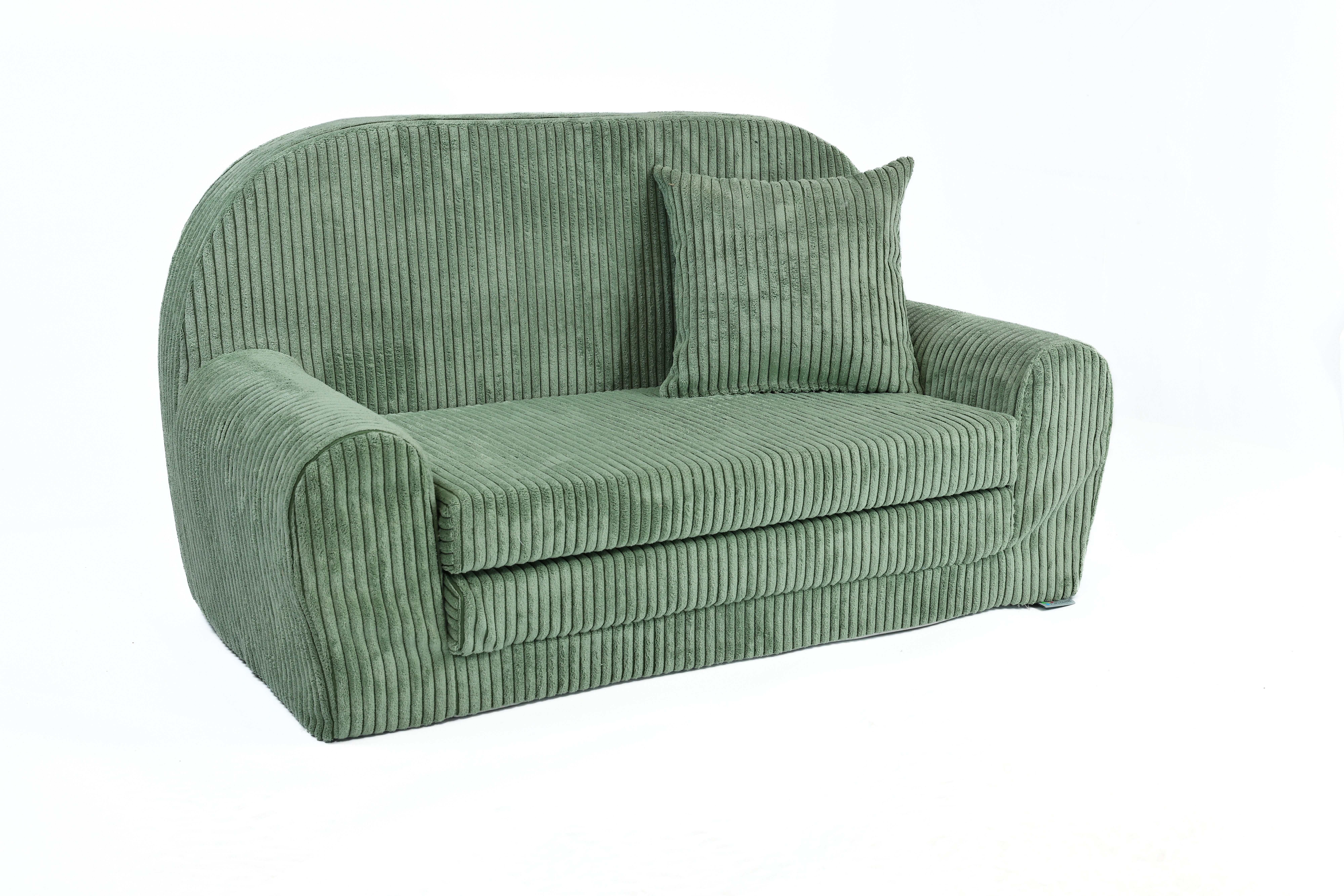 FORTISLINE Kindersofa Mini-Sofa Rosalia aus Cord – Komfort, Stil und Sicherheit für Ihr Kind, zusammenklappbar, waschbarer Bezug, keine Montage erforderlich