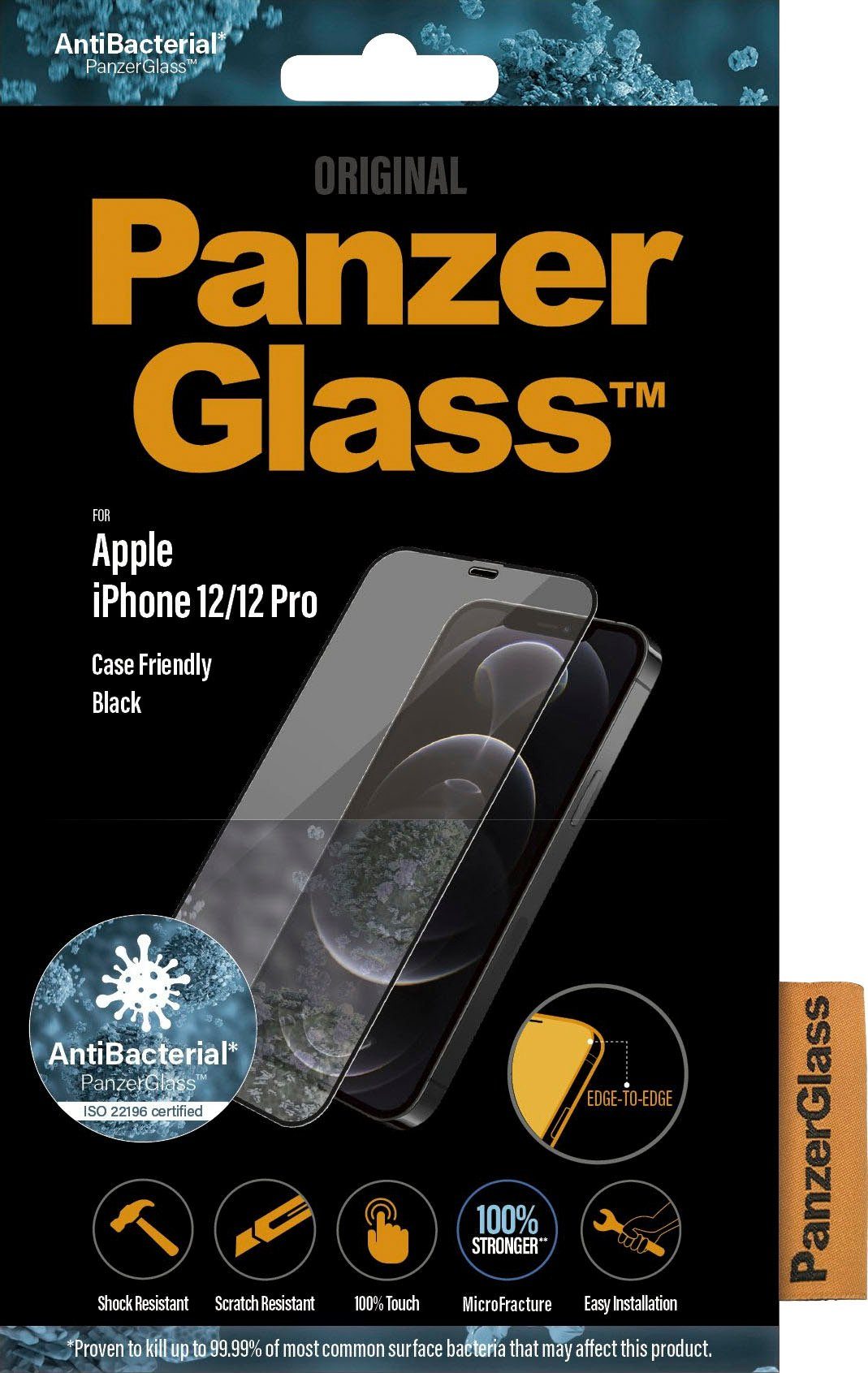 PanzerGlass Displayschutzglas PanzerGlass für Apple iPhone 12/12 Pro, durchsichtig