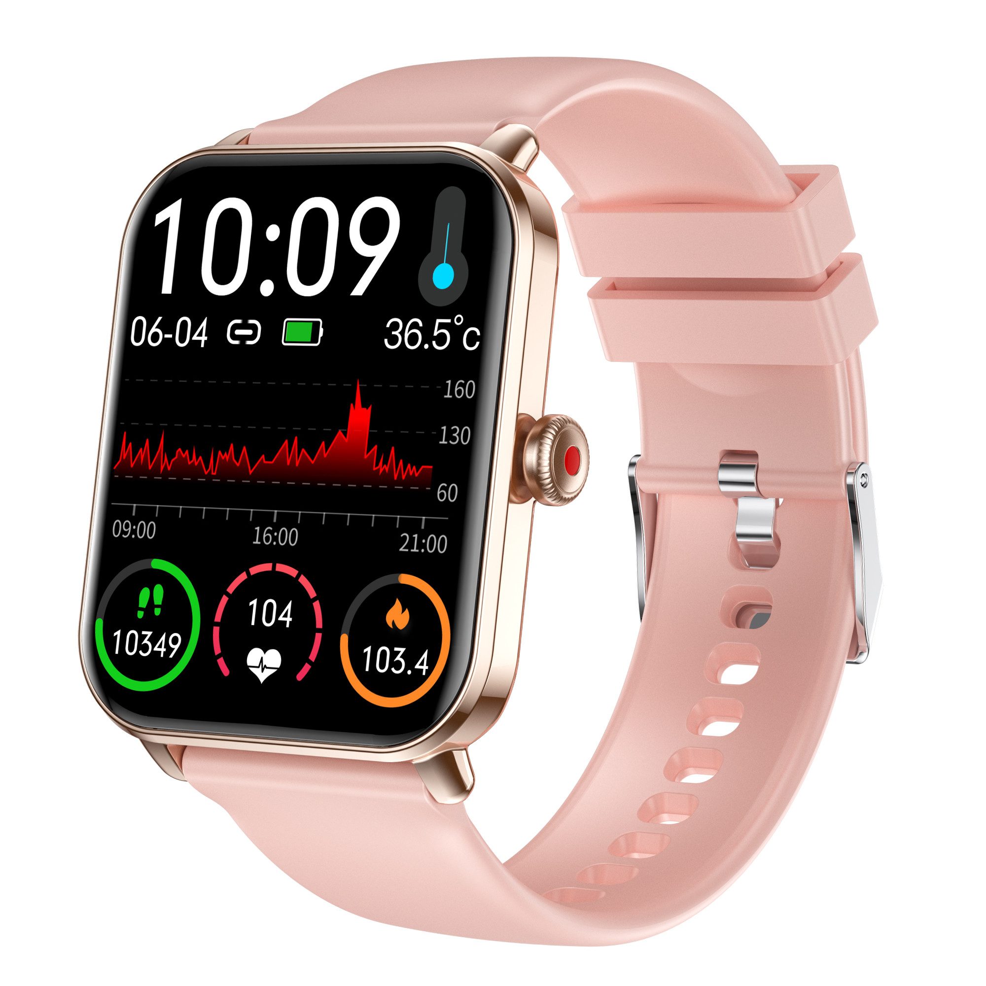 Smartwatch,Fitness Tracker Uhr für Damen Herren mit Telefonfunktion Smartwatch