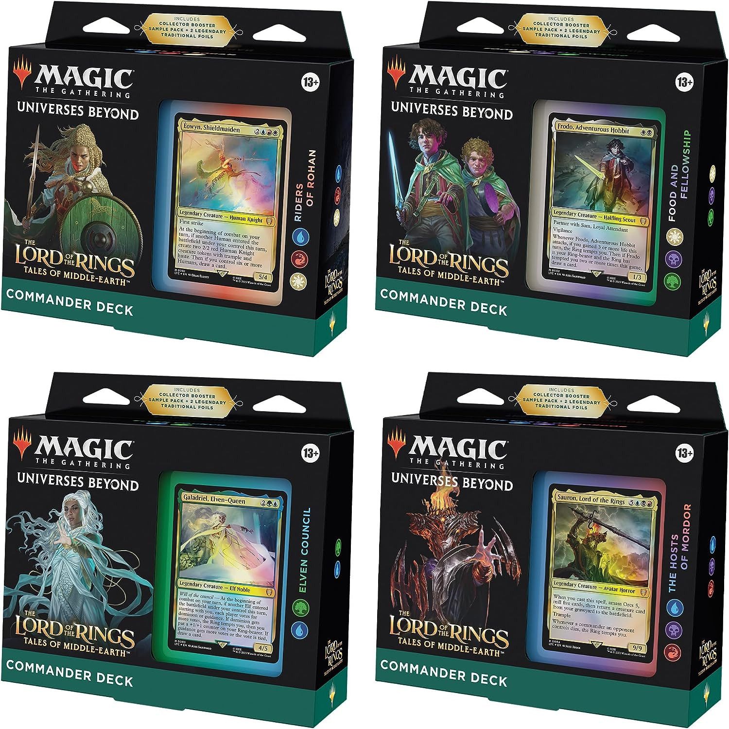 Magic the Gathering Sammelkarte Lord of the Rings: Tales of Middle-Earth Commander Deck Set Englisch