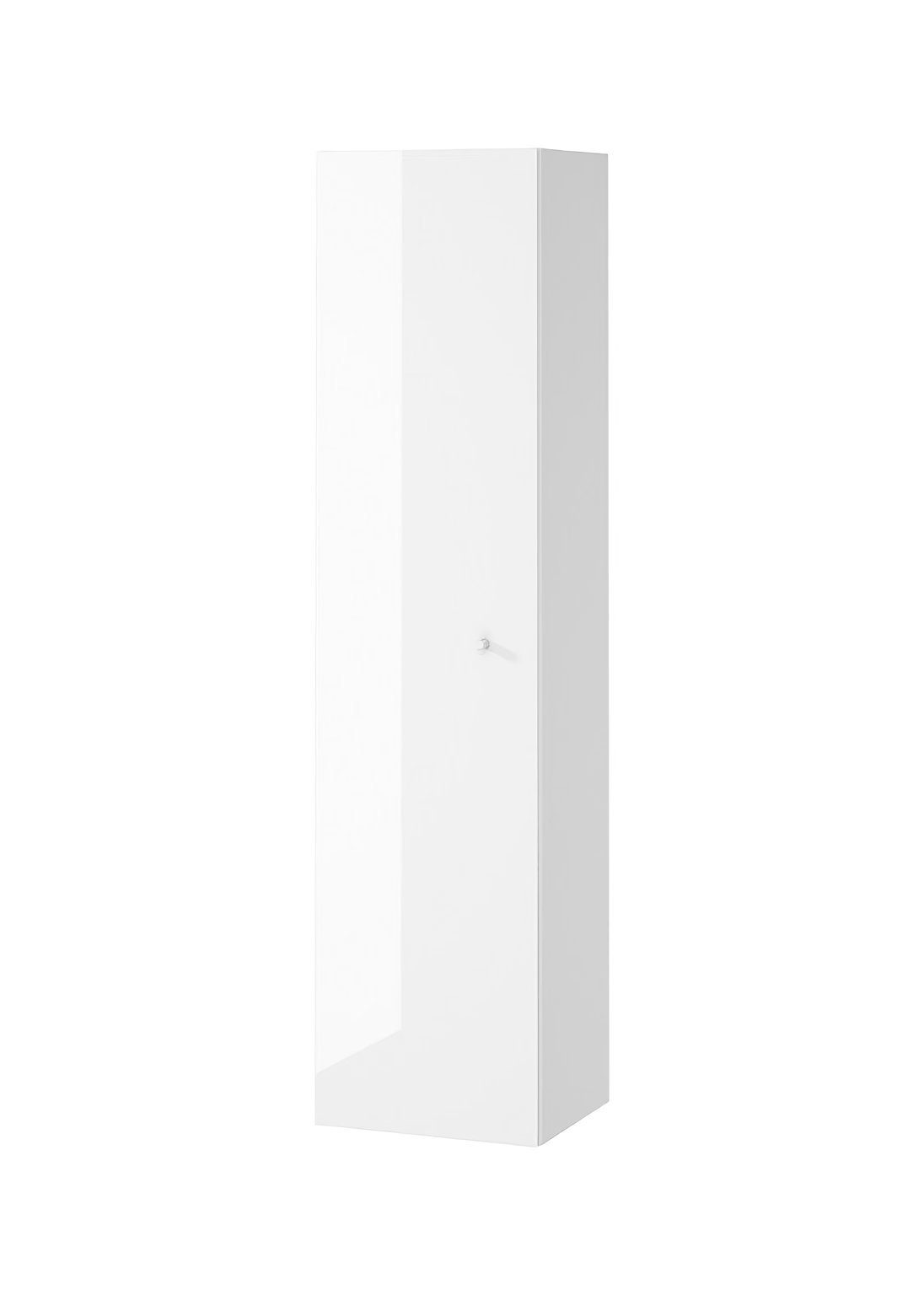 Möbelgriffe Hochhängeschrank 160 LARGA Spiegel mit Silber Hochschrank Weiß KOLMAN Tür