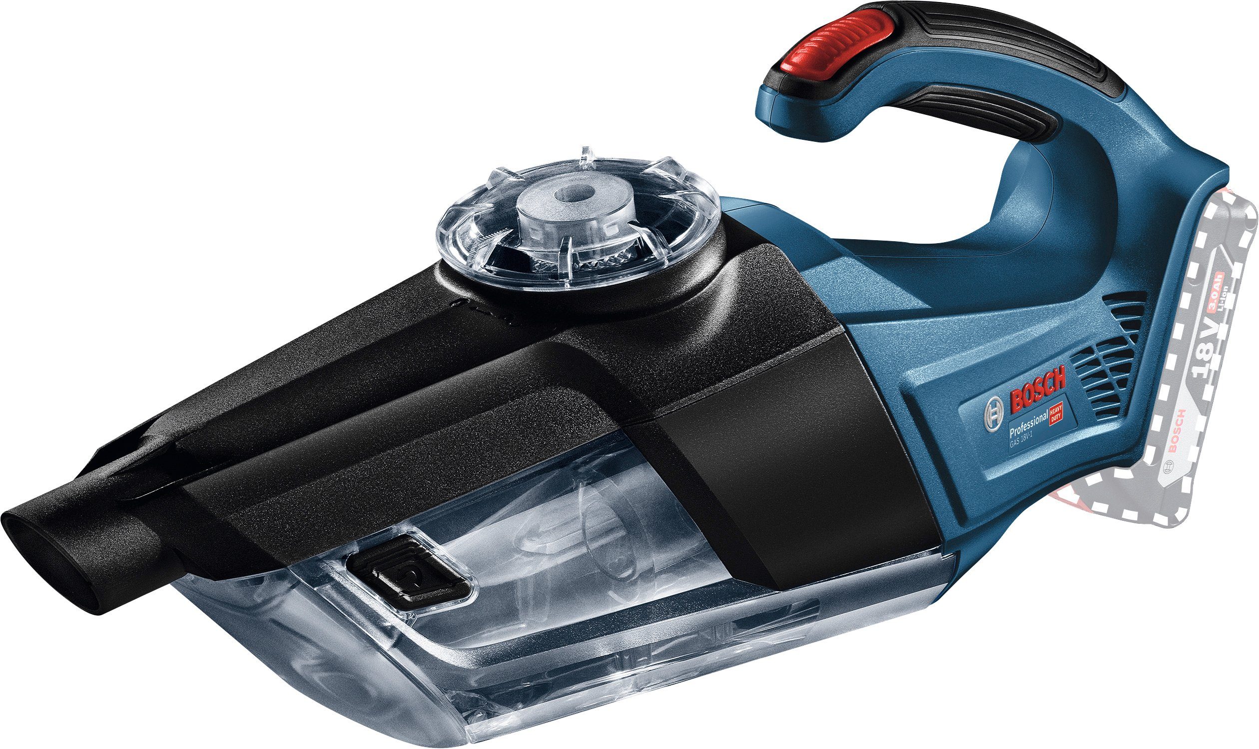 Bosch Professional Akku-Handstaubsauger GAS18V-1, 27 W, beutellos, 18 V, ohne Akku und Ladegerät