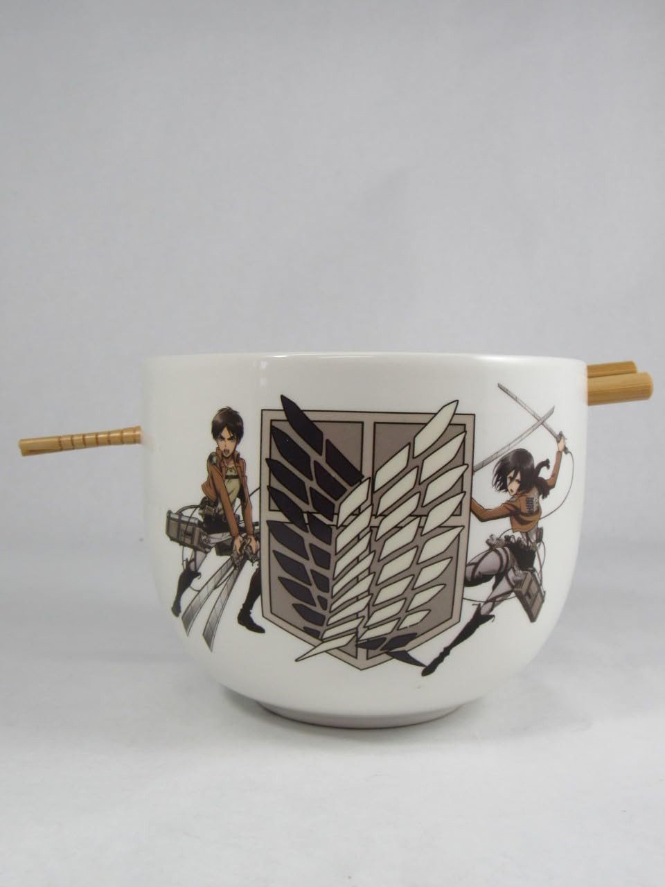 heo Schüssel Attack on Titan Ramen-Schüssel mit Stäbchen Survey Corps 414 ml, (1-tlg), offiziell lizensiert
