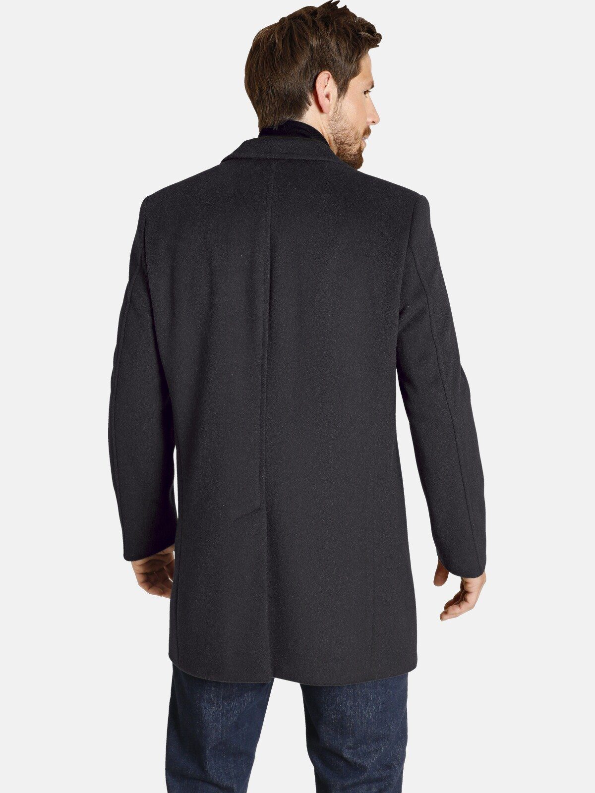 Jan Vanderstorm Wollmantel UNSKA mit abtrennbarem Windfang günstig online kaufen