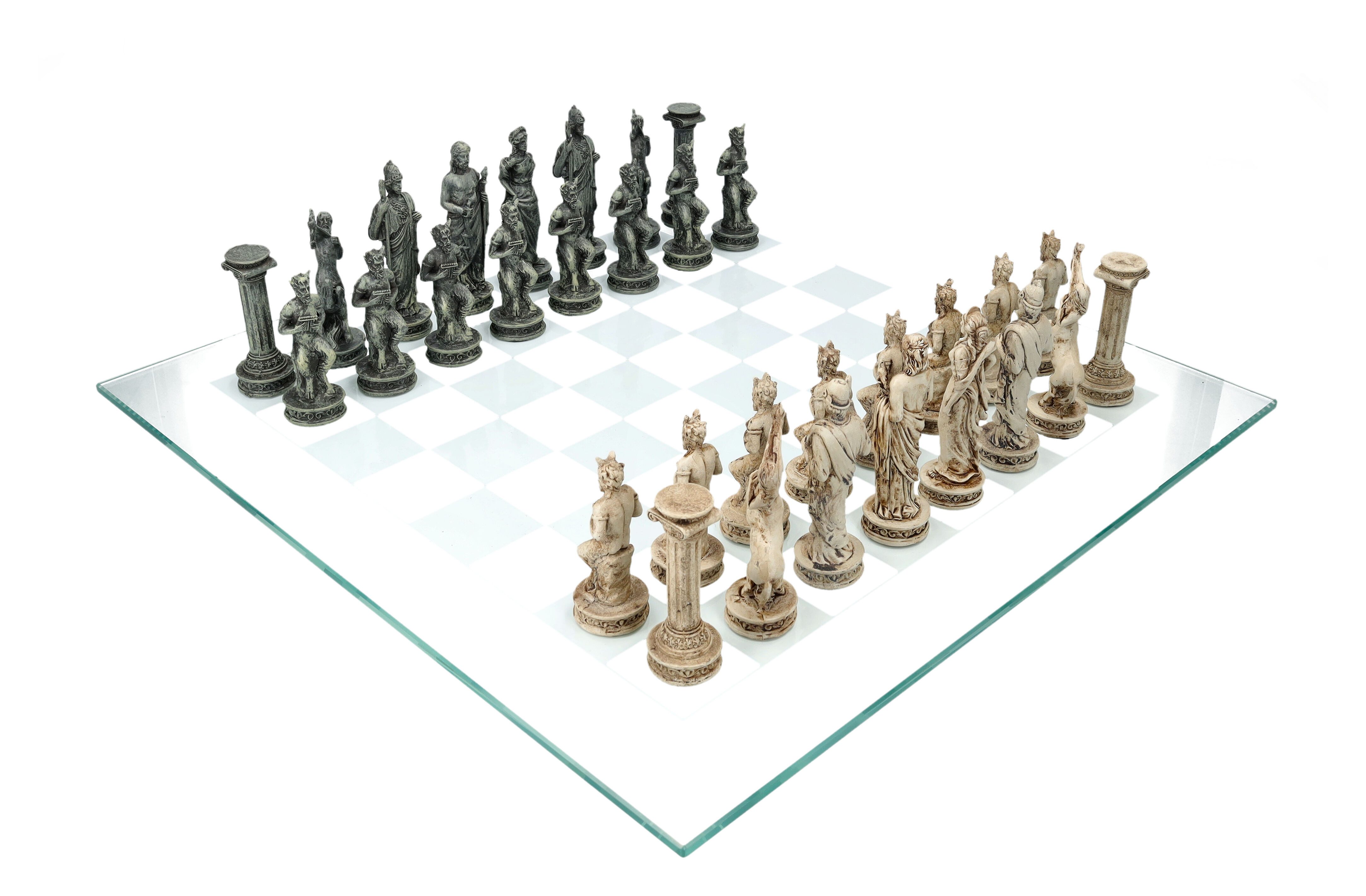 Figuren Shop GmbH Spiel Schachspiel - Griechische Mythologie - griechische Götterfiguren