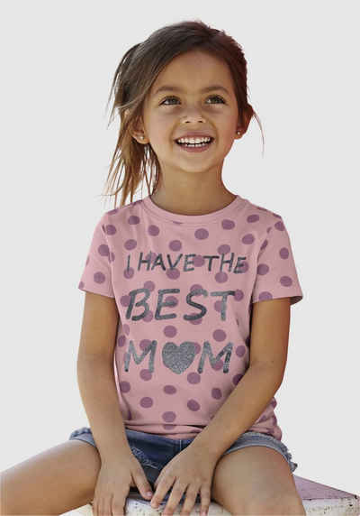 KIDSWORLD T-Shirt »BEST MOM« süßer Glitzerdruck