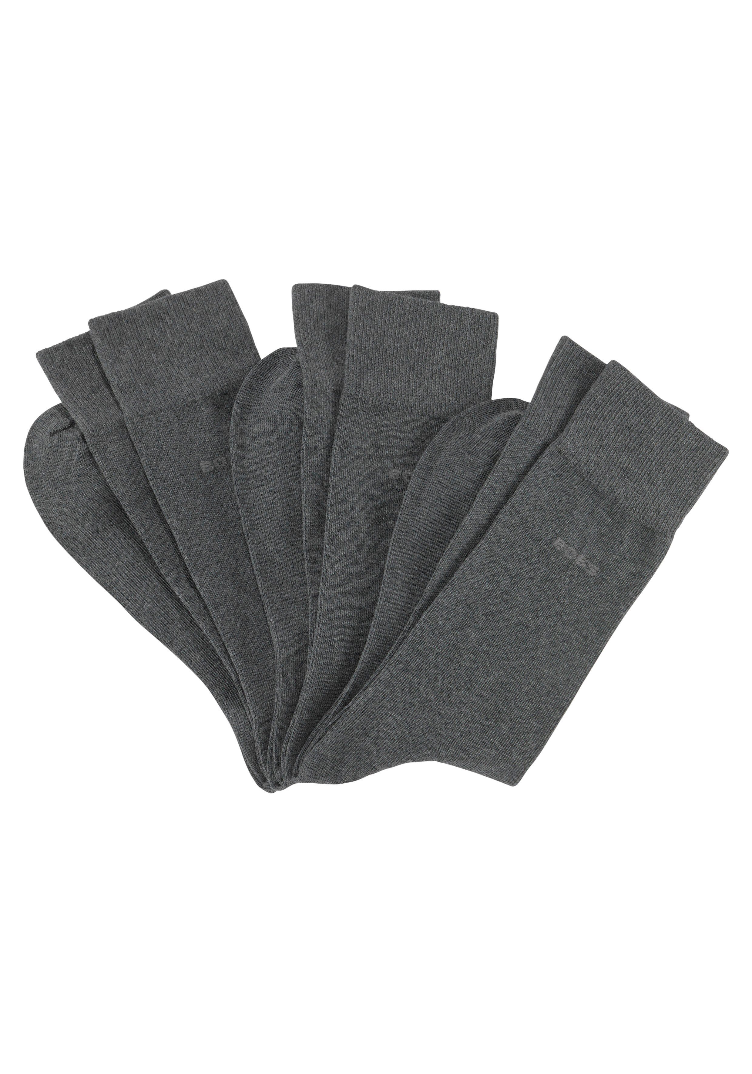 BOSS Socken (3-Paar) mit eingenähtem Logoschriftzug medium_grey