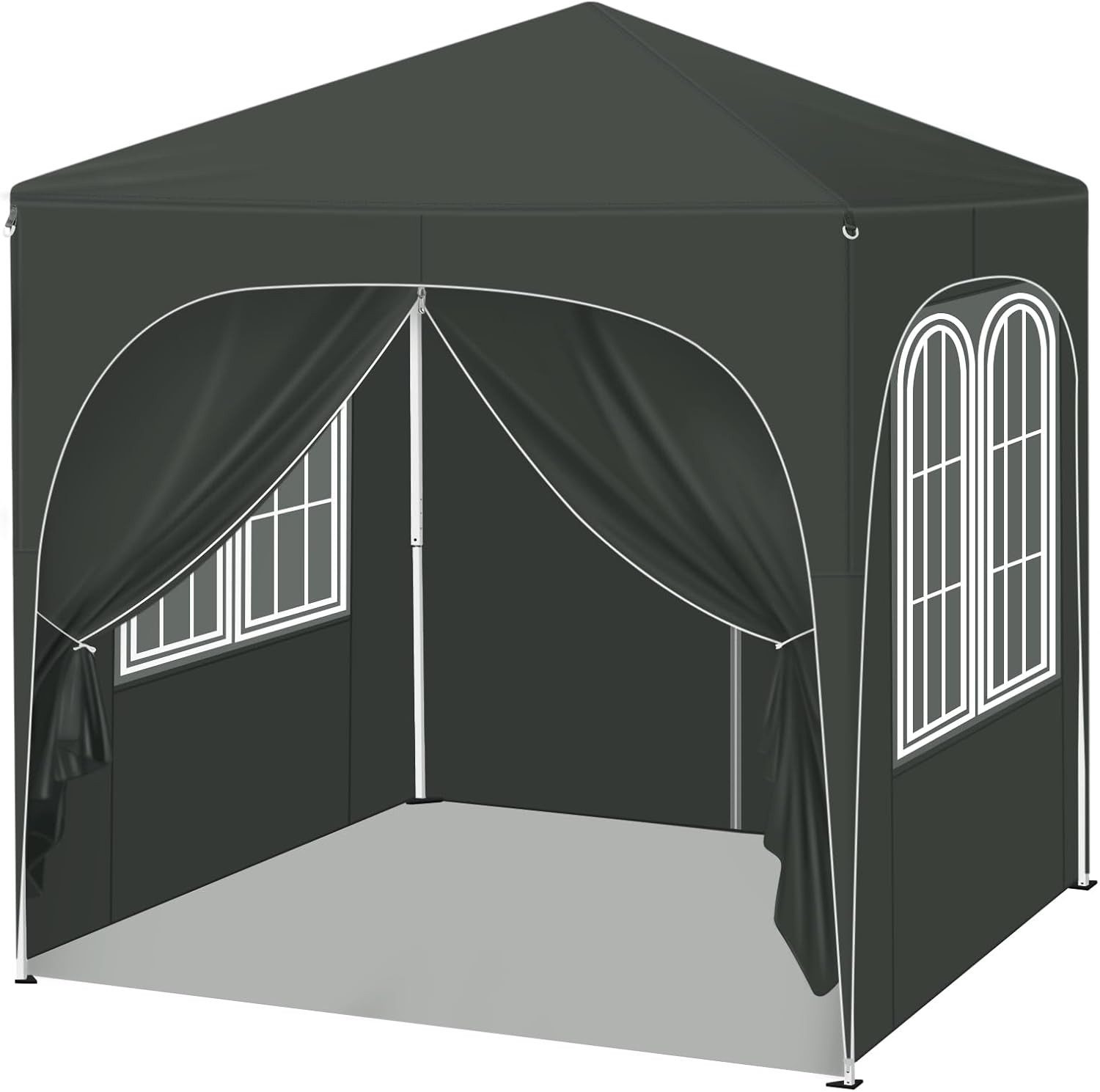 Woltu Pavillon, mit 4 Seitenteilen, 2x2 m, mit 4 Seitenwänden, höhenverstel günstig online kaufen