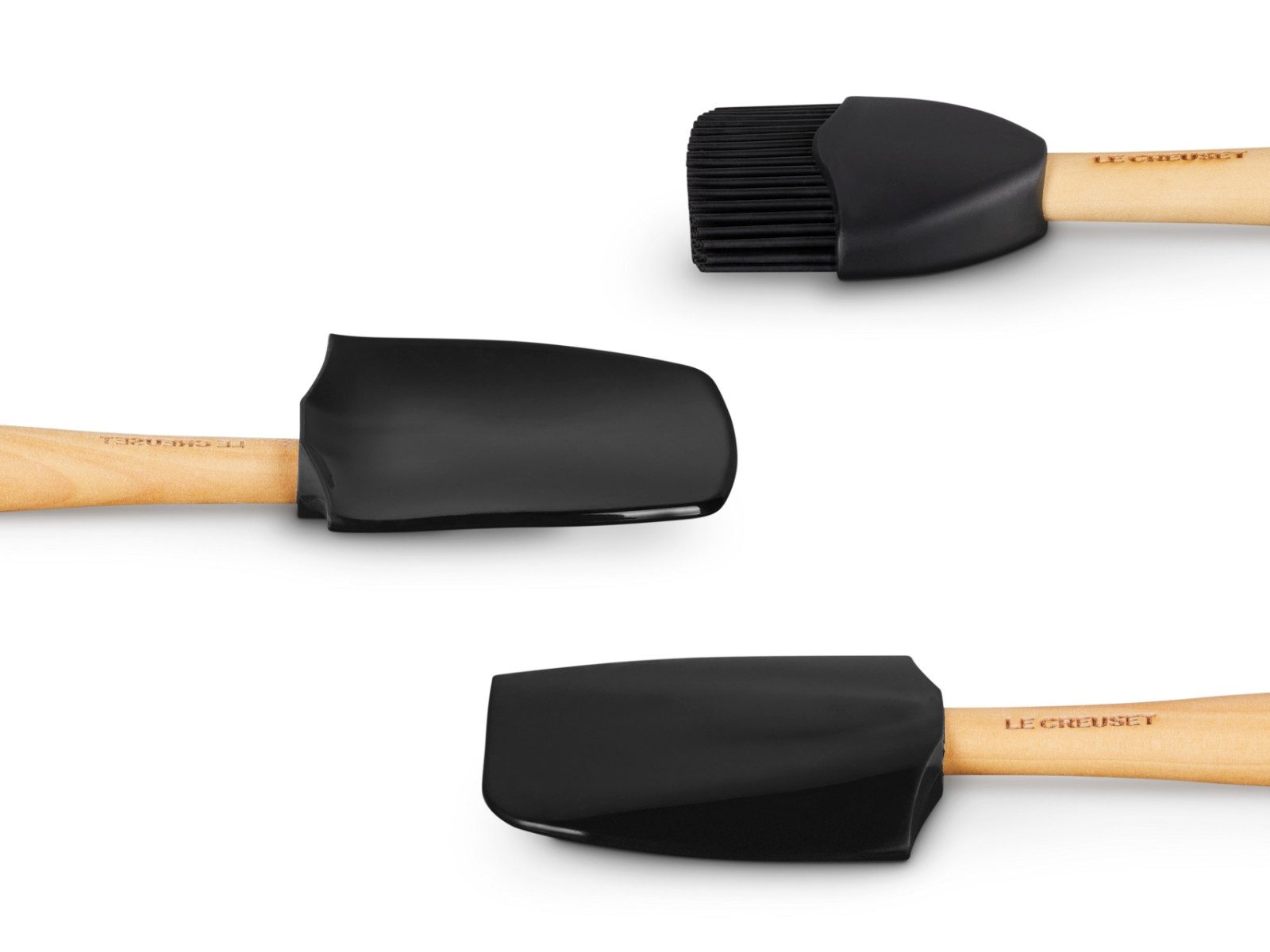 LE CREUSET Küchenspachtel Craft Kochkelle schwarz Set 3tlg