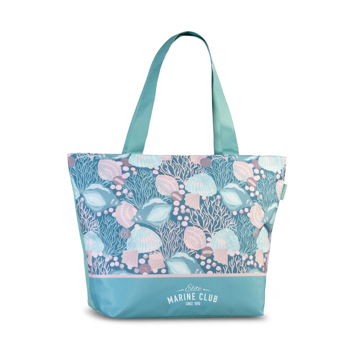fabrizio® Strandtasche Große Sommertasche MUSCHEL, Höhe mit Henkel 58 cm
