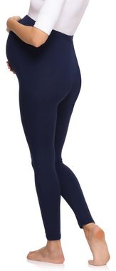 Merry Style Umstandsleggings Damen Lange Umstandsleggings aus Viskose MS10-297 (1-tlg) elastischer Bund