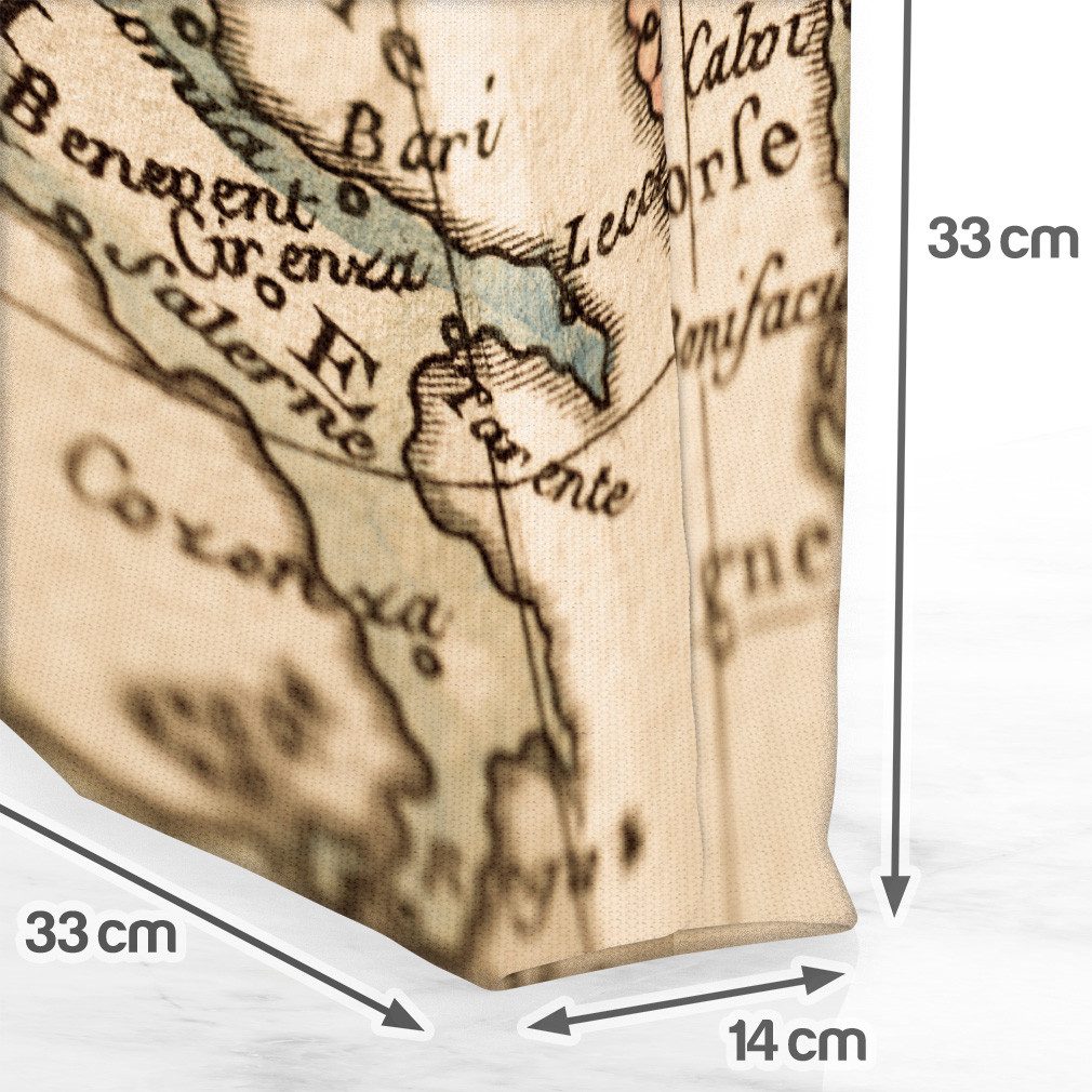 VOID Henkeltasche (1-tlg), Italien Landkarte Map Italien Landkarte Map Italienisch Sardinien Siz
