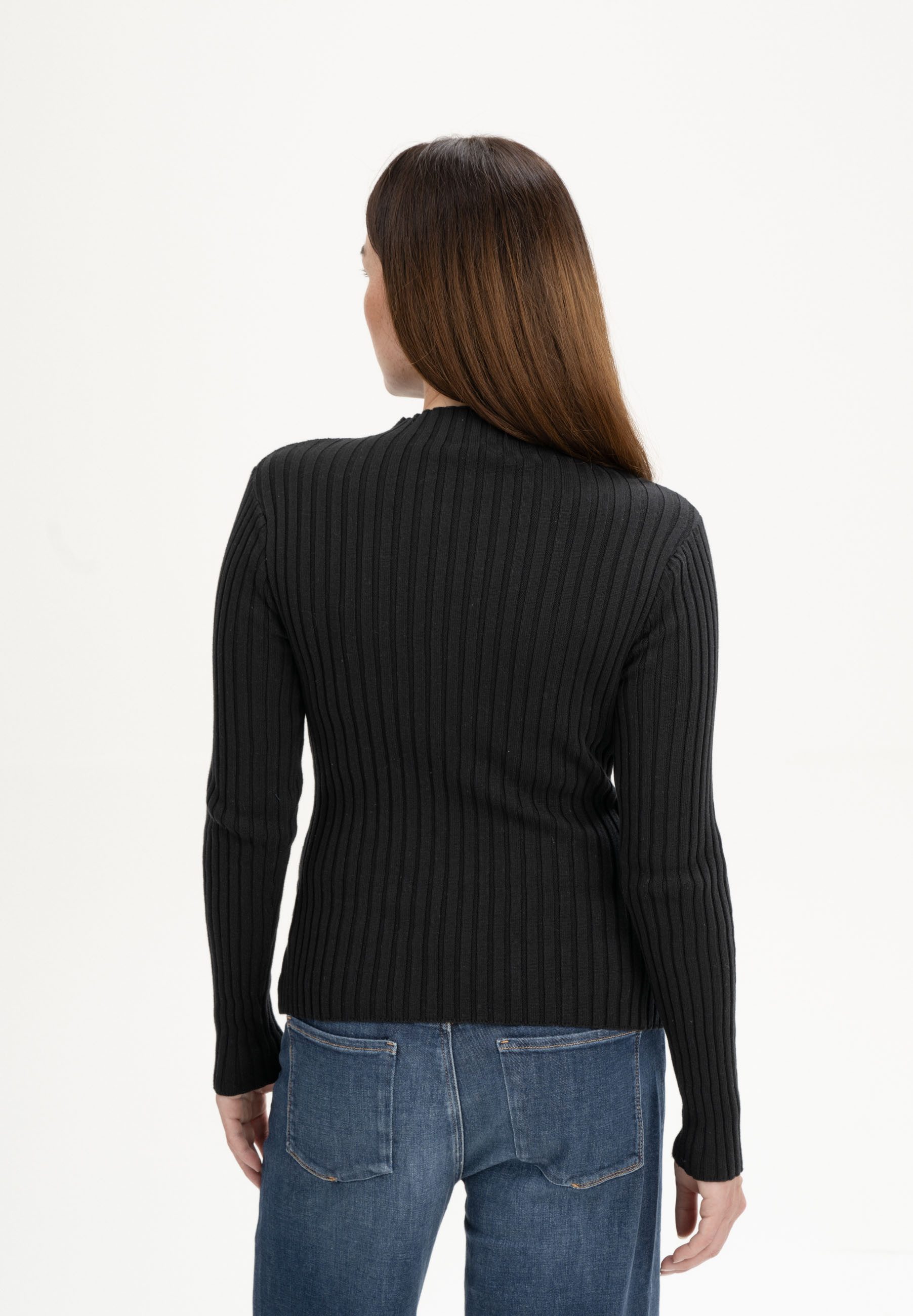 MELA Strickpullover Damen Strickpullover NAMARI Gerippte günstig online kaufen