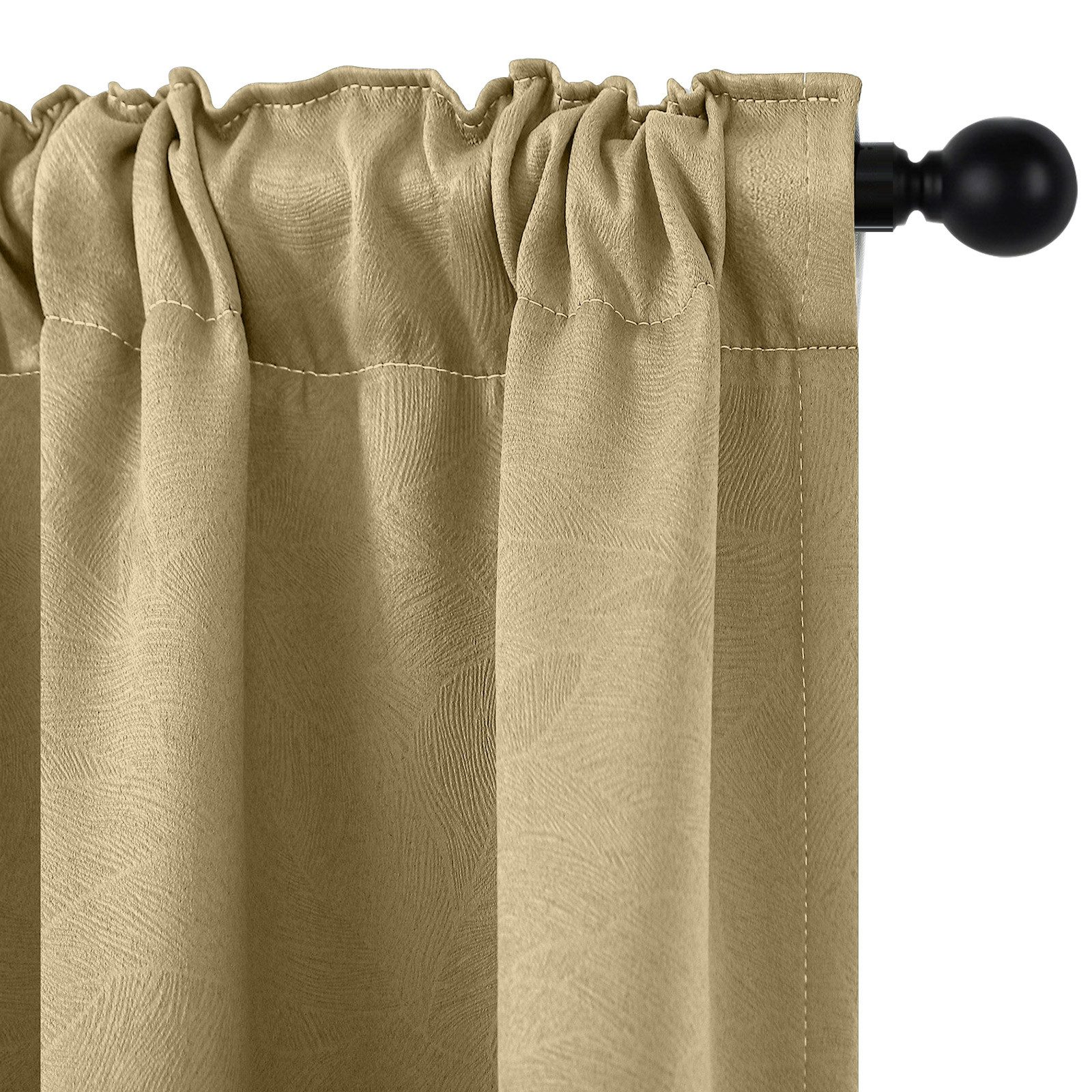 Lapamax Verdunkelungsvorhang Blumenvorhang Kräuselband Blickdicht Vorhang, Thermo Hitzeschutz (2 St), Multifunktionsband, verdunkelnd, Polyester, für Wohnzimmer – Bild 2 von 5