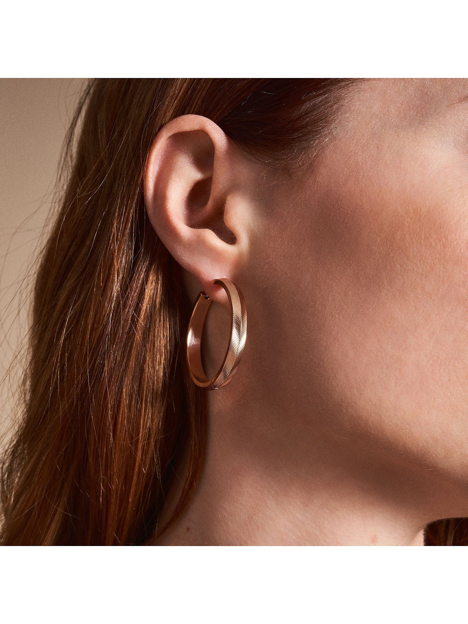 Fossil Paar Creolen Fossil Damen-Creolen...