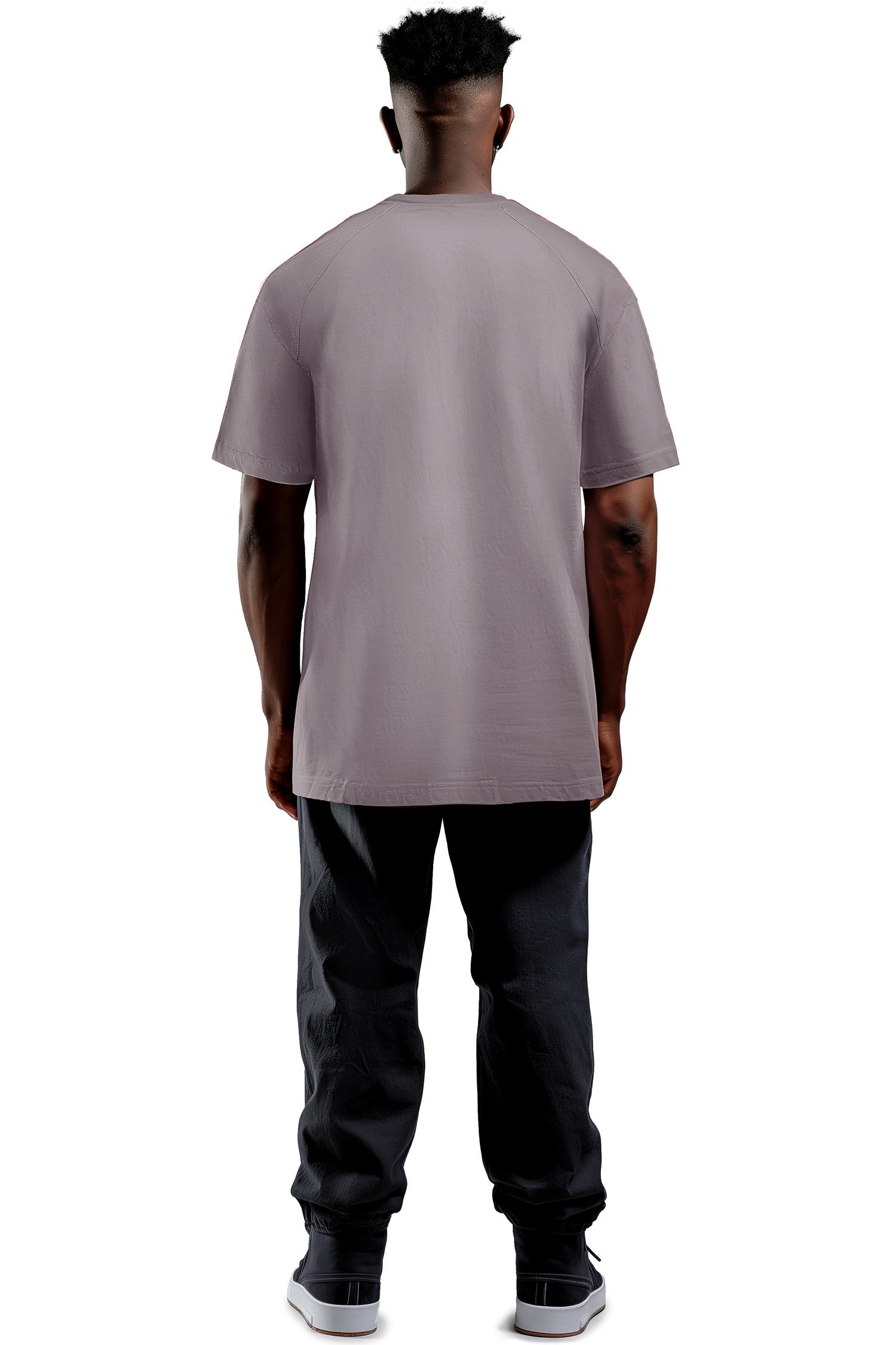 Reichstadt Oversize-Shirt Herren Oversized Kurzarmshirt 22RS033 mit Stitching auf der Brust