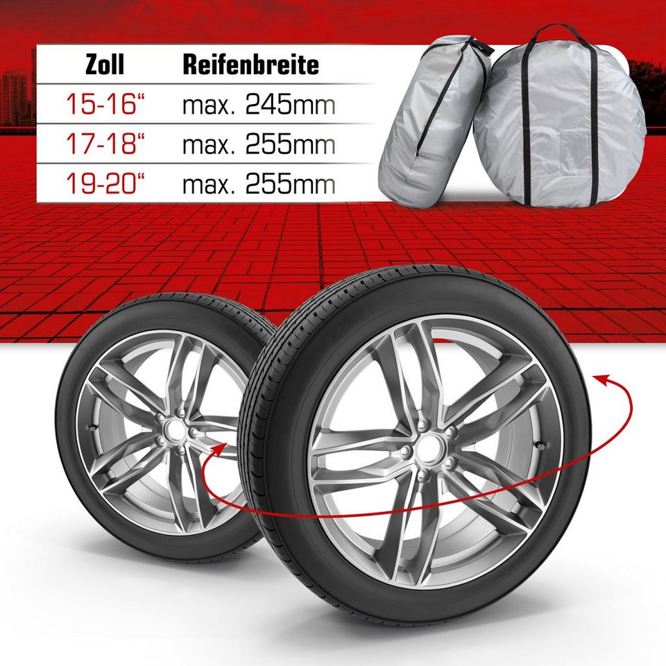 WALSER Reifentasche (Set, 2-tlg), geeignet für Reifengrößen von 19-20