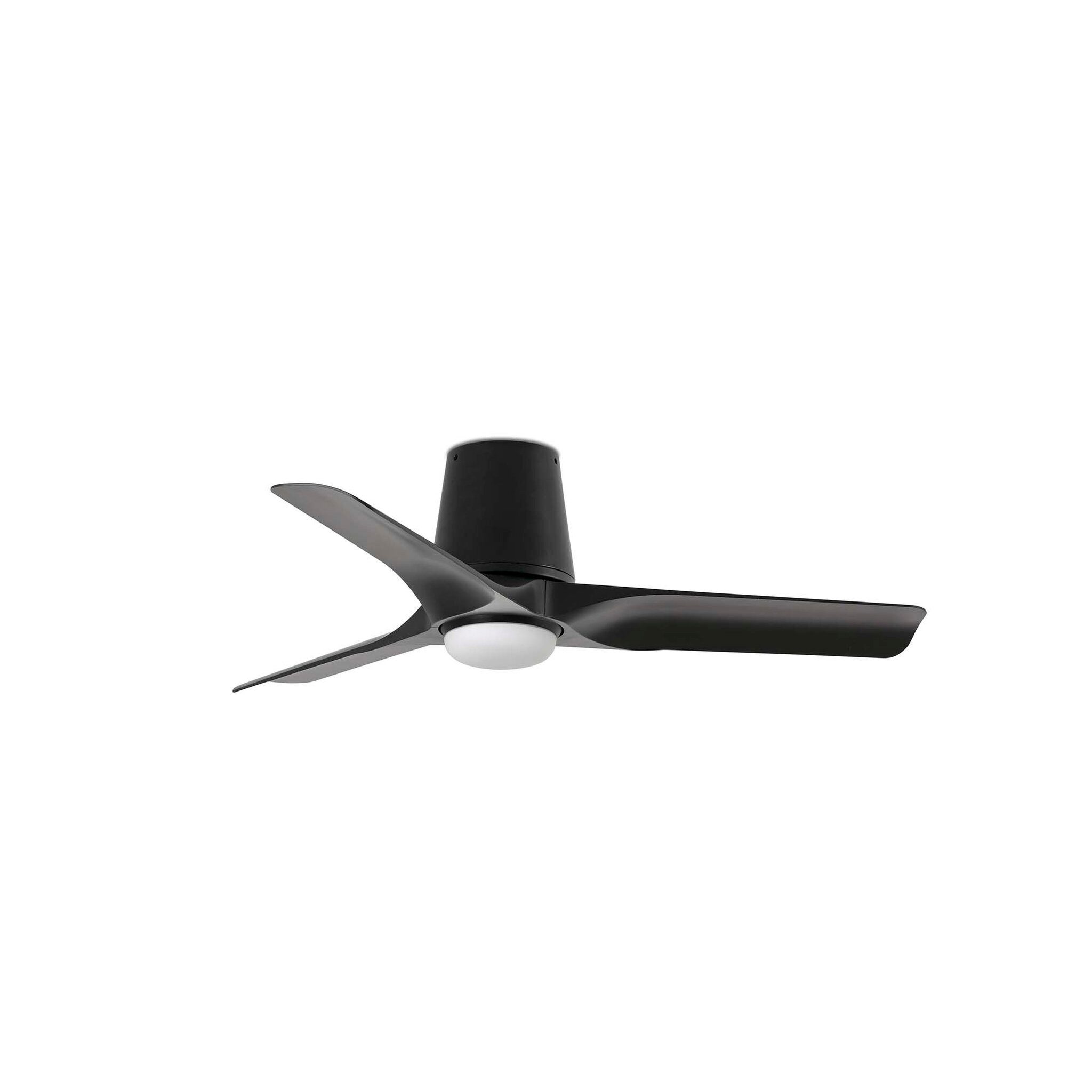 FARO Barcelona Deckenventilator DC Deckenventilator Hey Tub S Schwarz mit LED, Timer