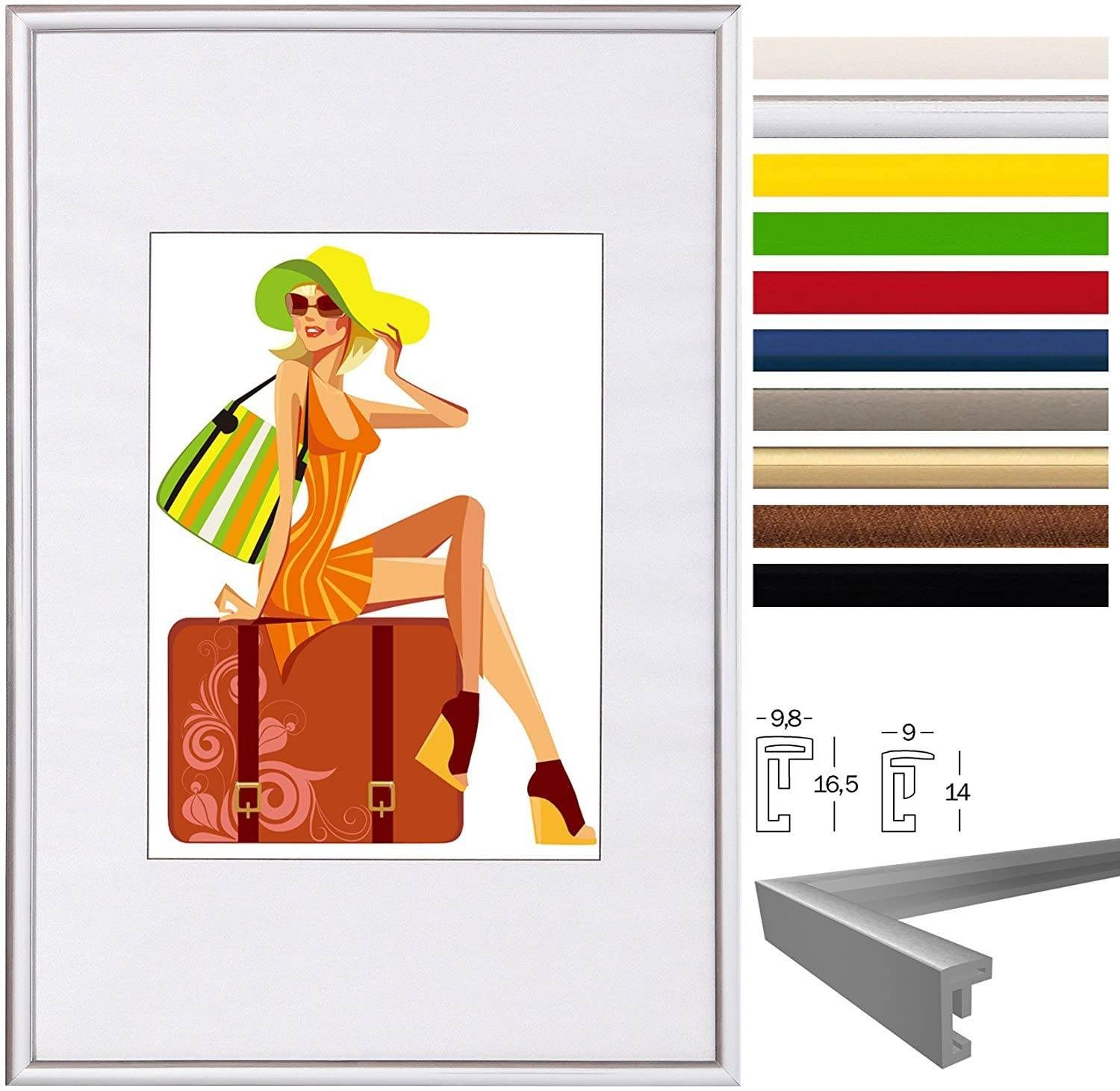 Woltu Bilderrahmen, (1 St), Bilderrahmen Kunststoff günstig online kaufen