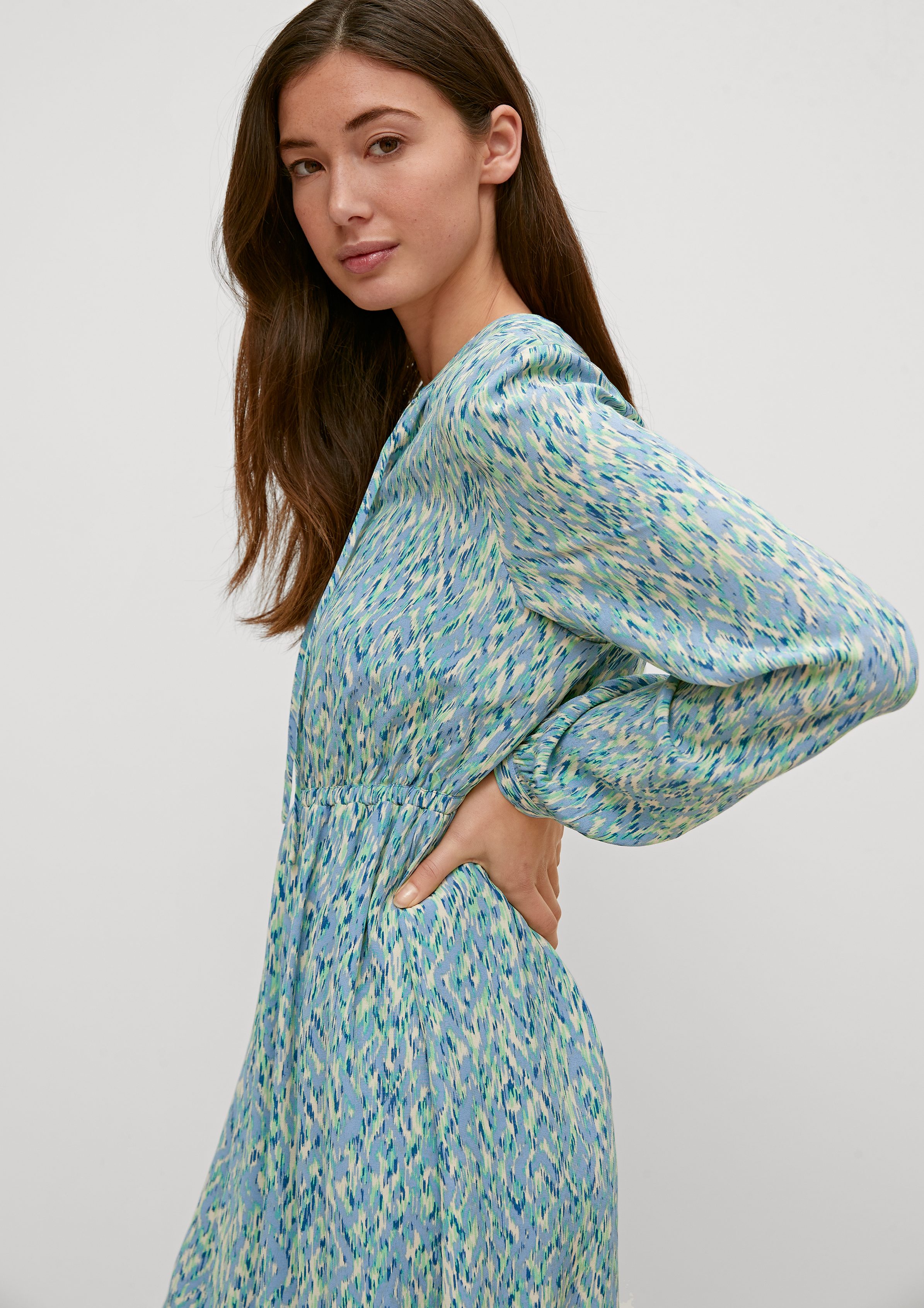 comma casual identity Minikleid Crêpe-Kleid aus günstig online kaufen