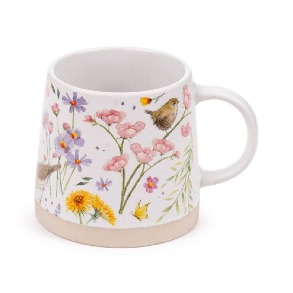 Puckator Becher Konischer Kaffeebecher, 1-tlg., Steingut-Keramik, ca. 13 x 9,5 x 9 cm, für 420 ml