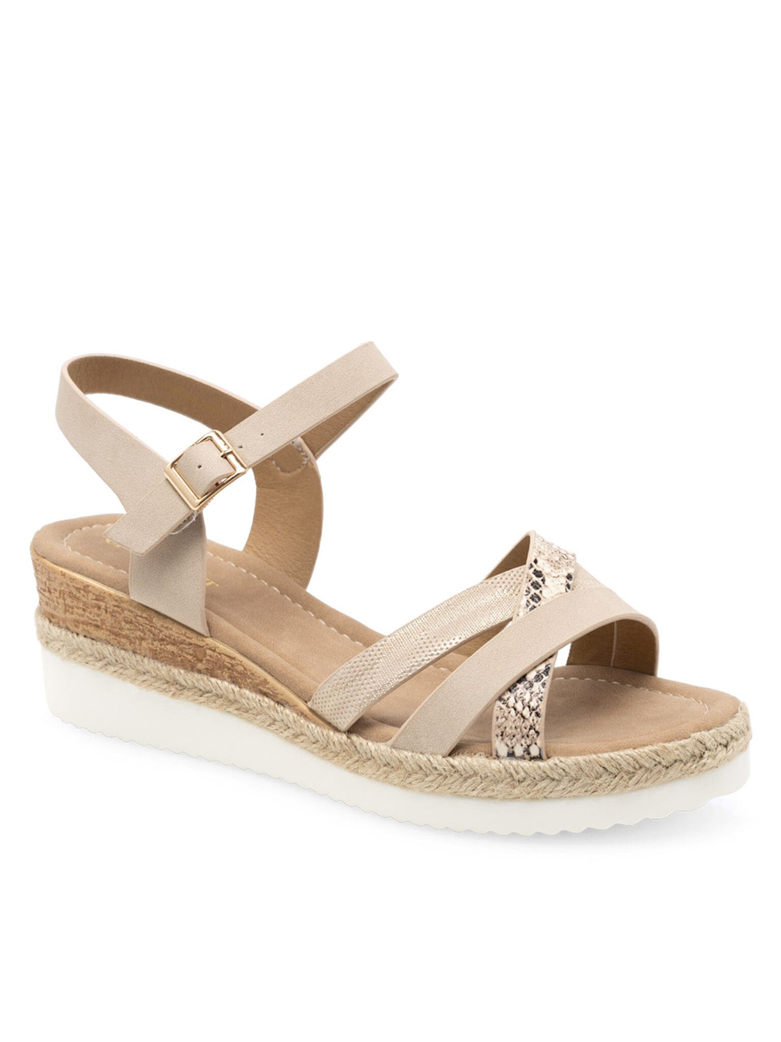 Clara Barson Sandalen WYL0510-04 Beige Sandale günstig online kaufen