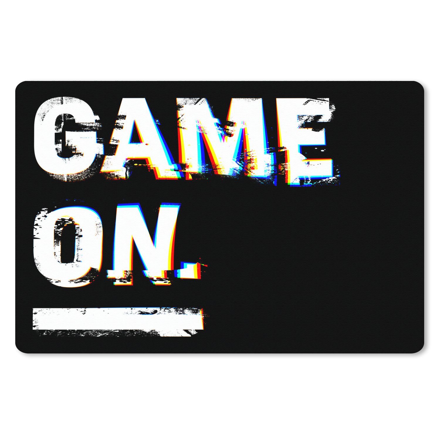 MuchoWow Gaming Mauspad Spiel - Zitate - Gamer (1-St), Mousepad mit Rutschfester Unterseite, Gaming, 120x80 cm, XXL, Großes