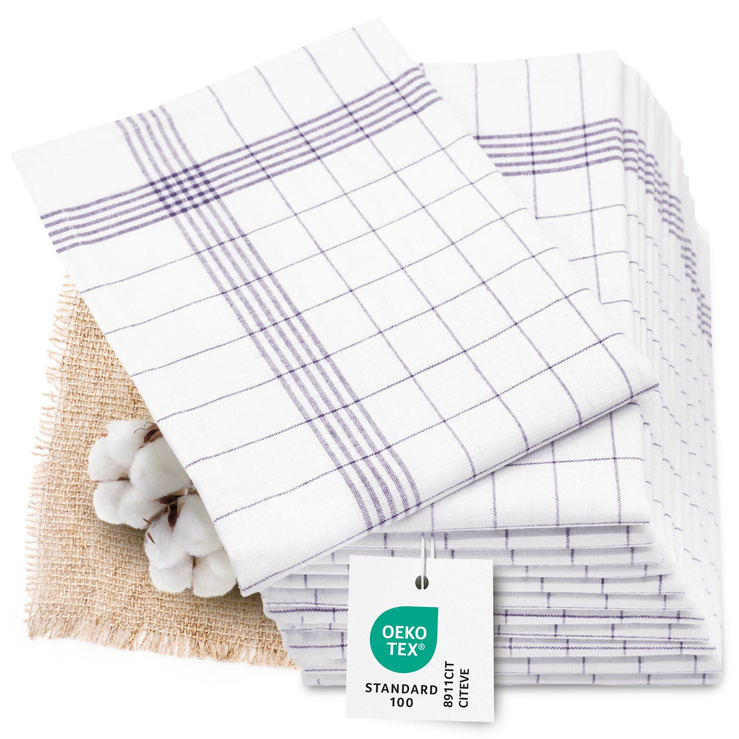 ZOLLNER Geschirrtuch, (Set, 12-tlg), vom Hotelwäschespezialisten, günstig online kaufen