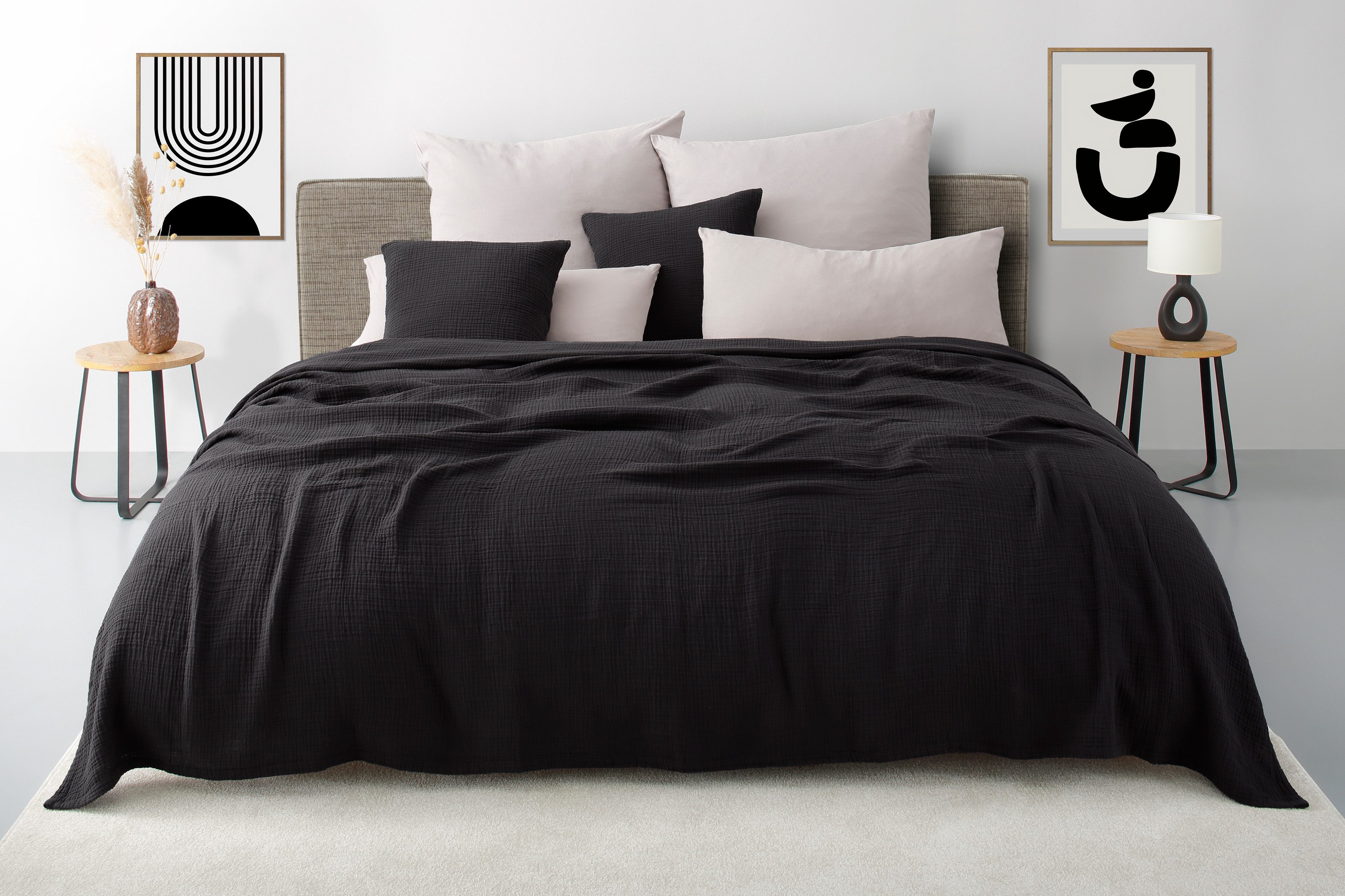 OTTO home Tagesdecke Bailee, weiche Musselin Qualität, viele Farben erhältlich, ab 140x200 cm