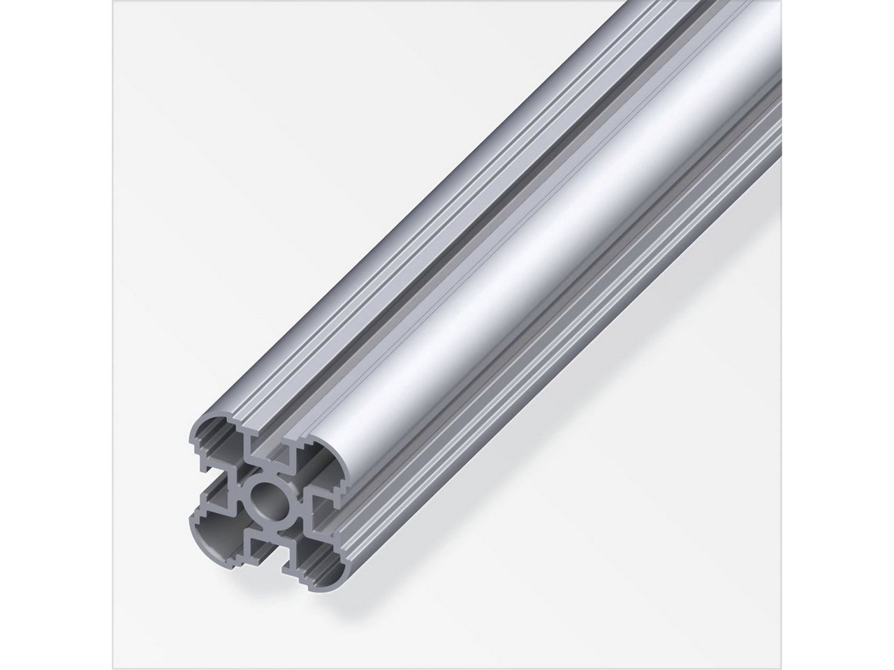 Thumbnail - alfer Abdeckprofil coaxis®-Säulen-Profil 1 m, 35.5 mm Aluminium roh