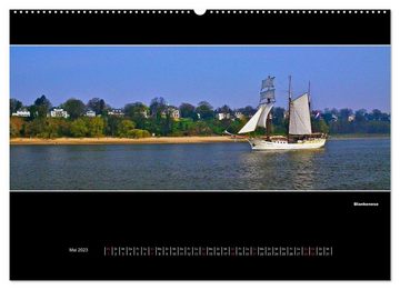 CALVENDO Wandkalender Hamburg Panoramen 2023 (Premium, hochwertiger DIN A2 Wandkalender 2023, Kunstdruck in Hochglanz)