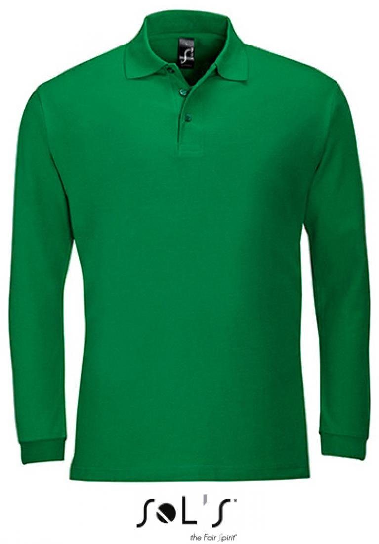 Langarm-Poloshirt Herren Longsleeve Poloshirt Winter II