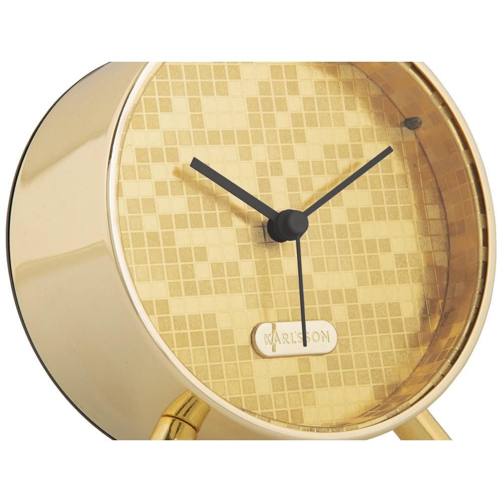 Karlsson Uhr Wecker Bling Bling Gold (12cm)