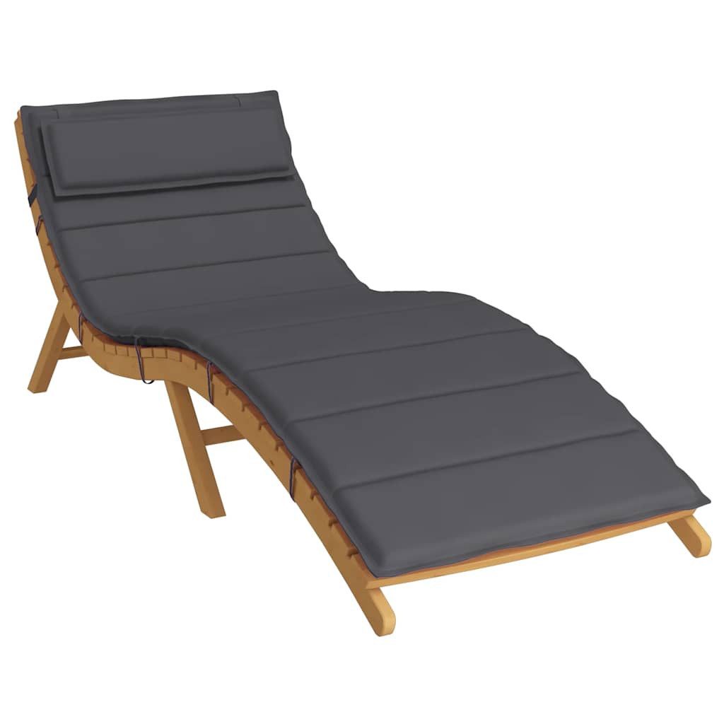 vidaXL Sitzauflage Sonnenliegen-Auflage Anthrazit 180x60x4 cm Oxford-Gewebe, (1 St)