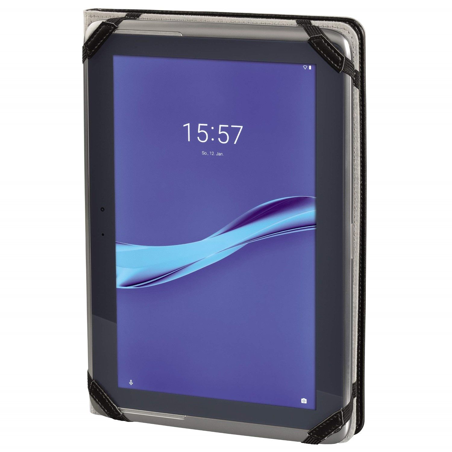Hama Tablet-Hülle Schutz-Hülle Piscine Uni Cover Tasche Schwarz, Smart Case Ständer für iPad Tablet PC Tab 9,5" 9,7 10" 10,2" 10,5" 11" – Bild 5 von 5