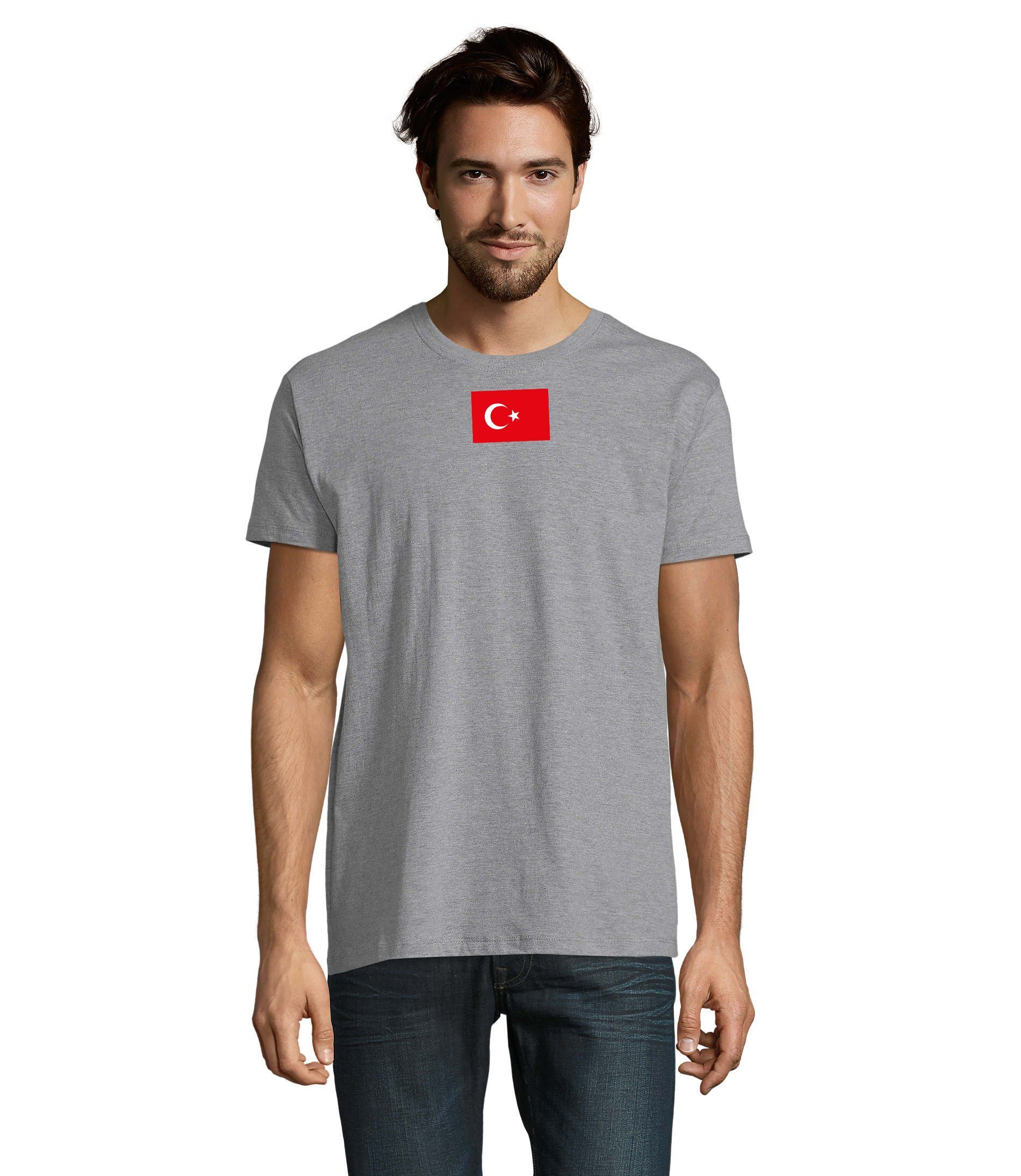Blondie & Brownie T-Shirt Herren Türkei Turkey Ukraine USA Army Armee Nato Peace Air Force Grau