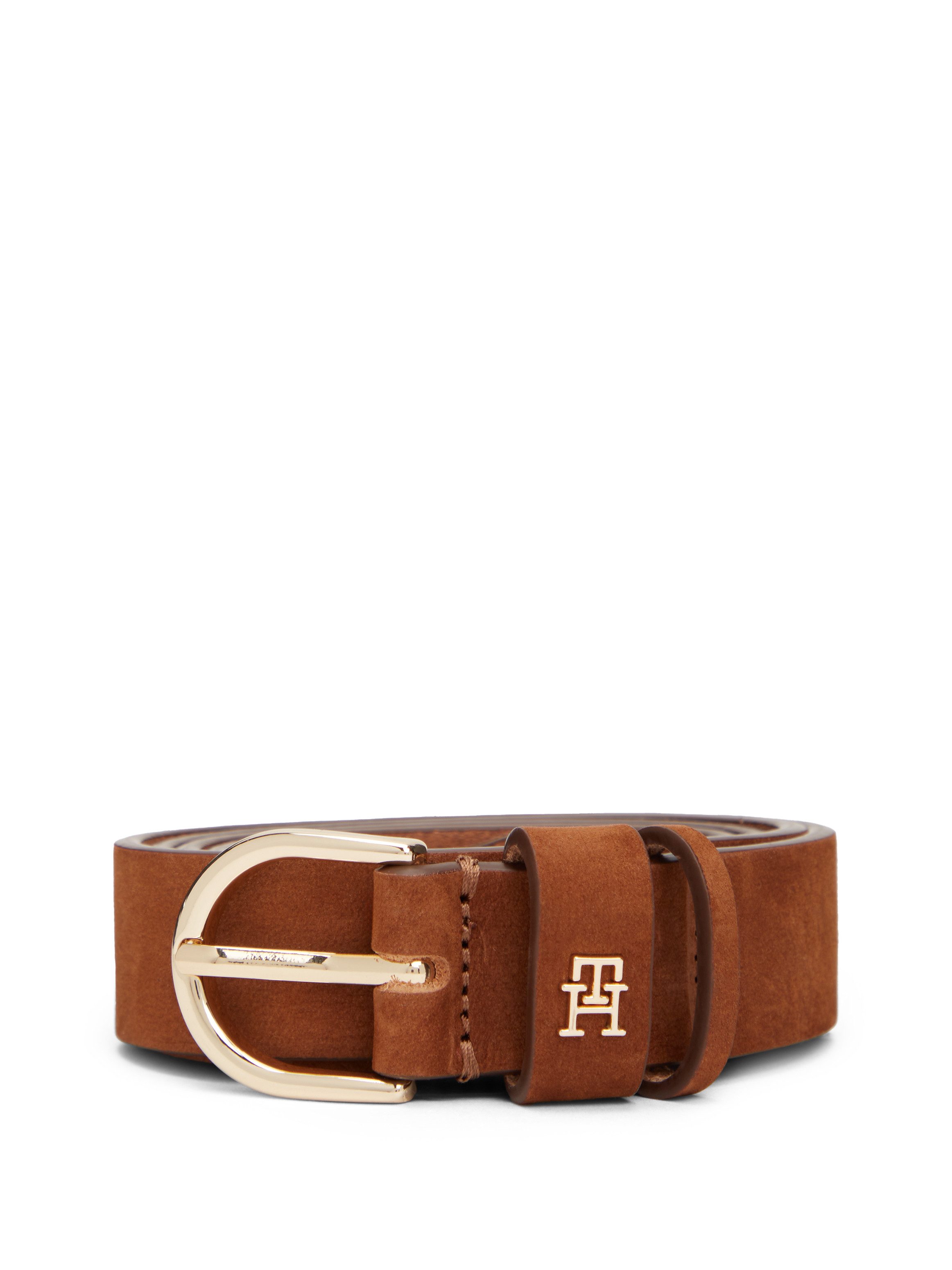 Tommy Hilfiger Ledergürtel ESSENTIAL EFFORTLESS NUBUCK 3,5 cm, samtartig, leicht angeraut