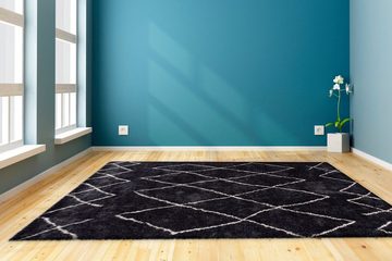 Hochflor-Teppich Bella, andas, rechteckig, Höhe: 27 mm, Retro, Wohnzimmer