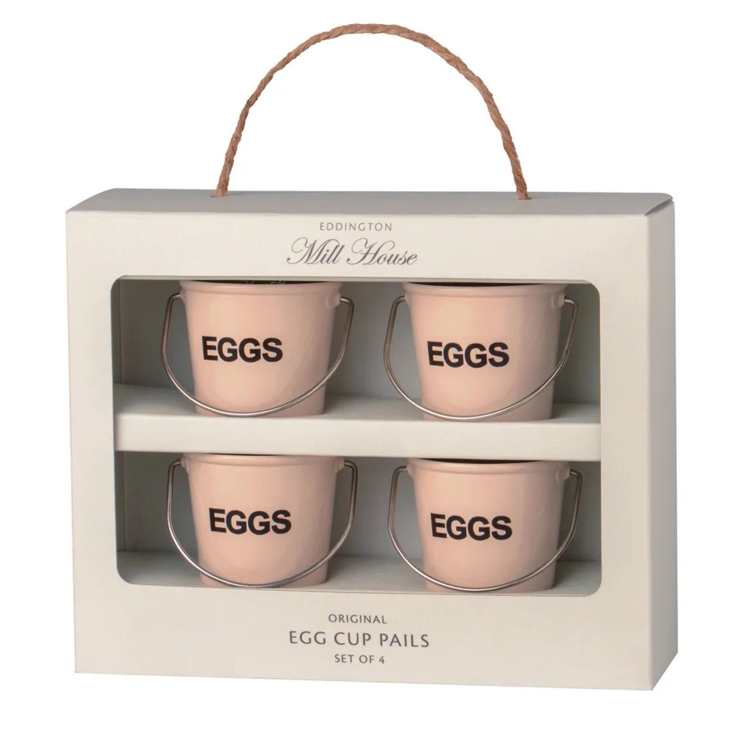 Eddingtons Eierbecher Eimer Eierbecher in creme im 4er Set