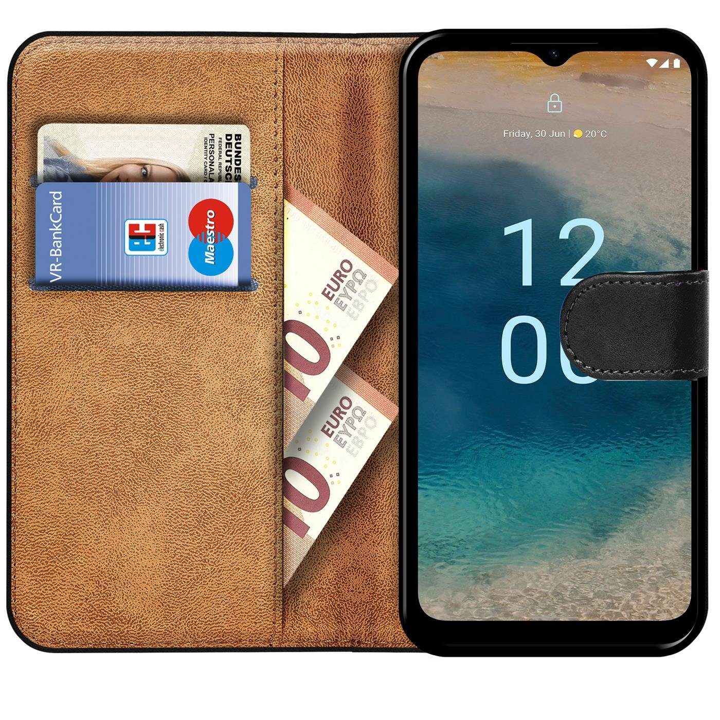 CoolGadget Handyhülle Wallet Klapp Tasche Book Case für Nokia G22 6,52 Zoll, Hülle Klapphülle Flip Cover Etui Schutzhülle
