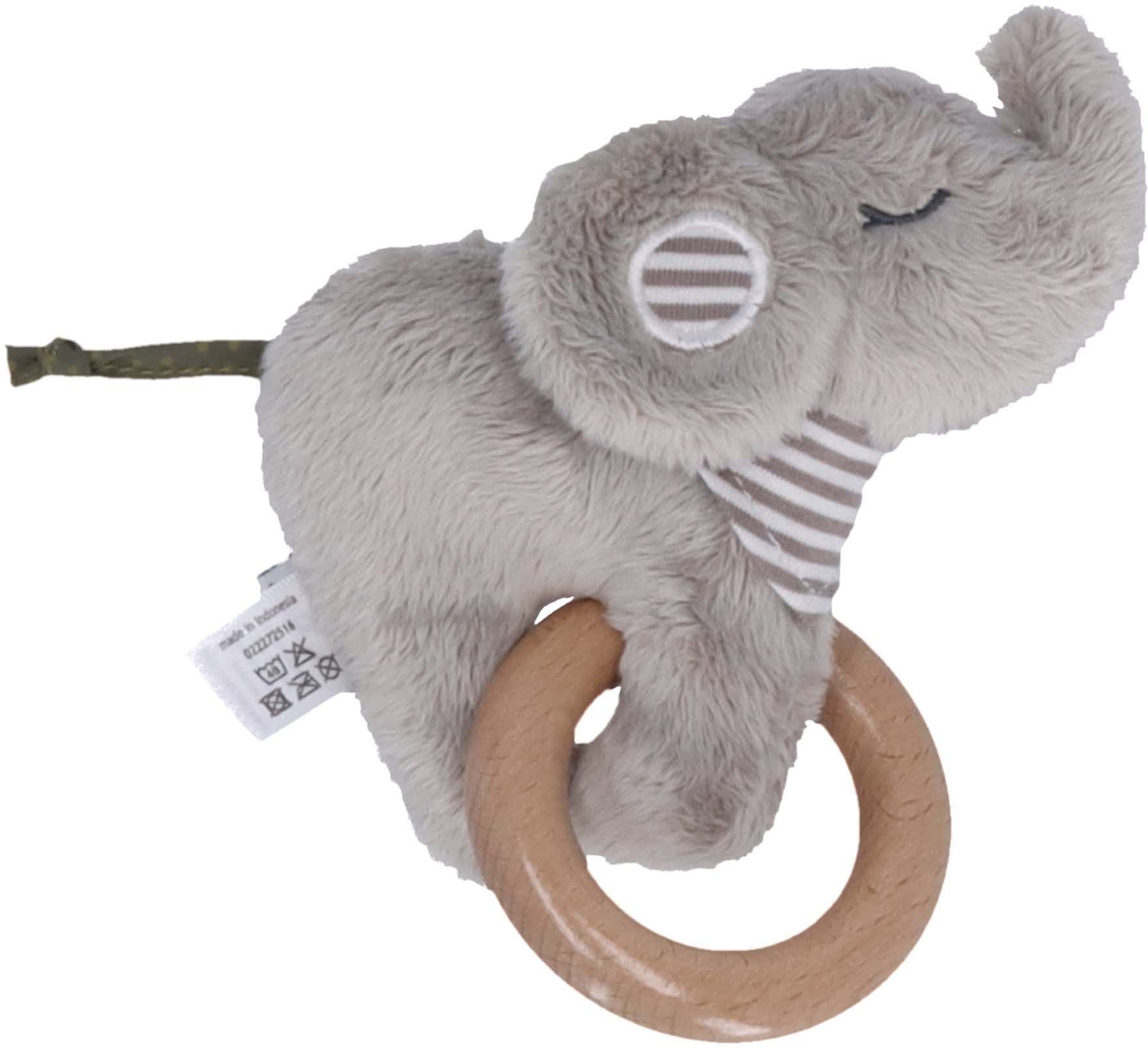 Sterntaler® Greifspielzeug Elefant Eddy, mit Holzring günstig online kaufen