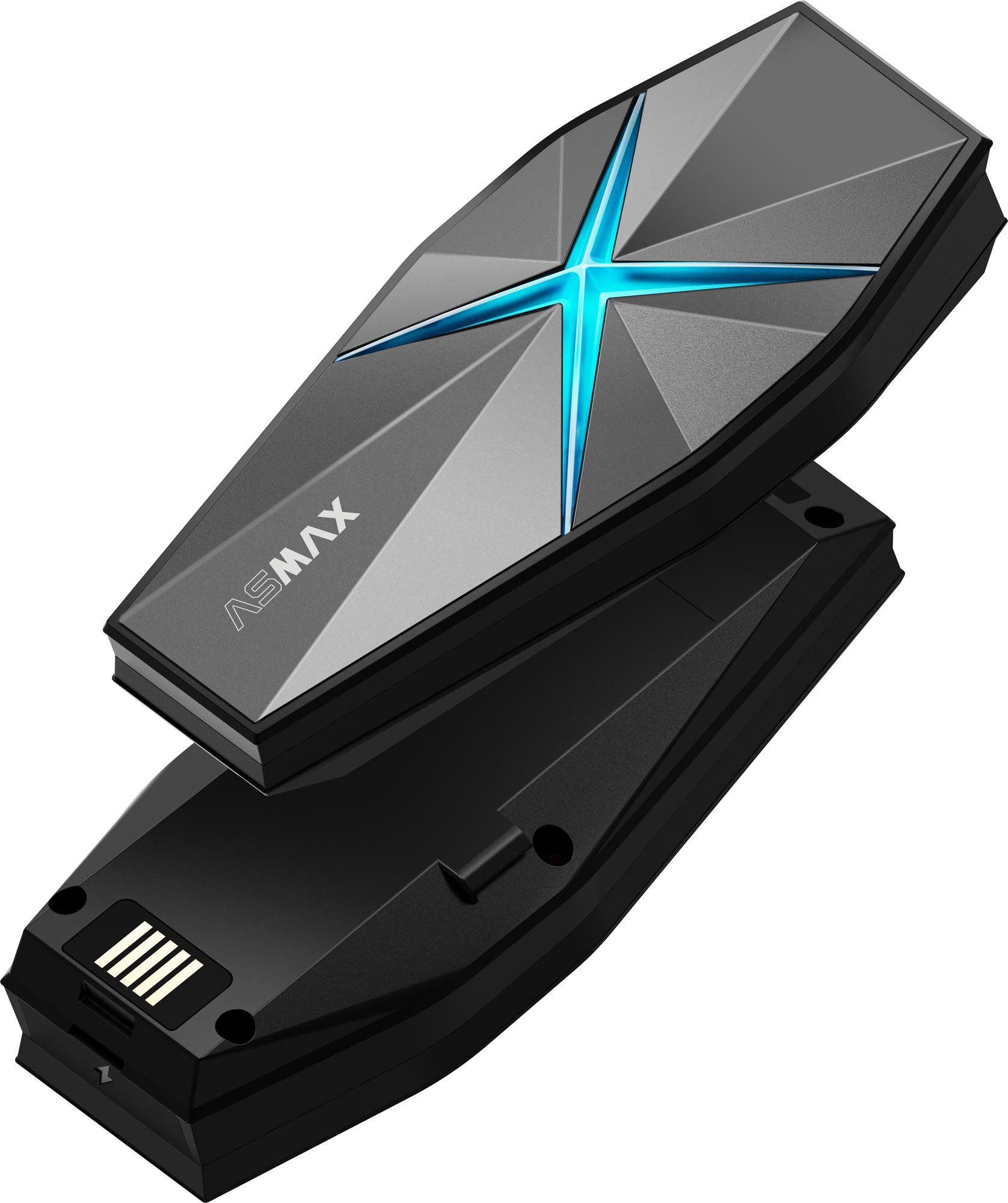 ASMAX Motorradhelm F1 Plus Bluetooth Kommunikationssystem Doppelset, Bluetooth-Intercom