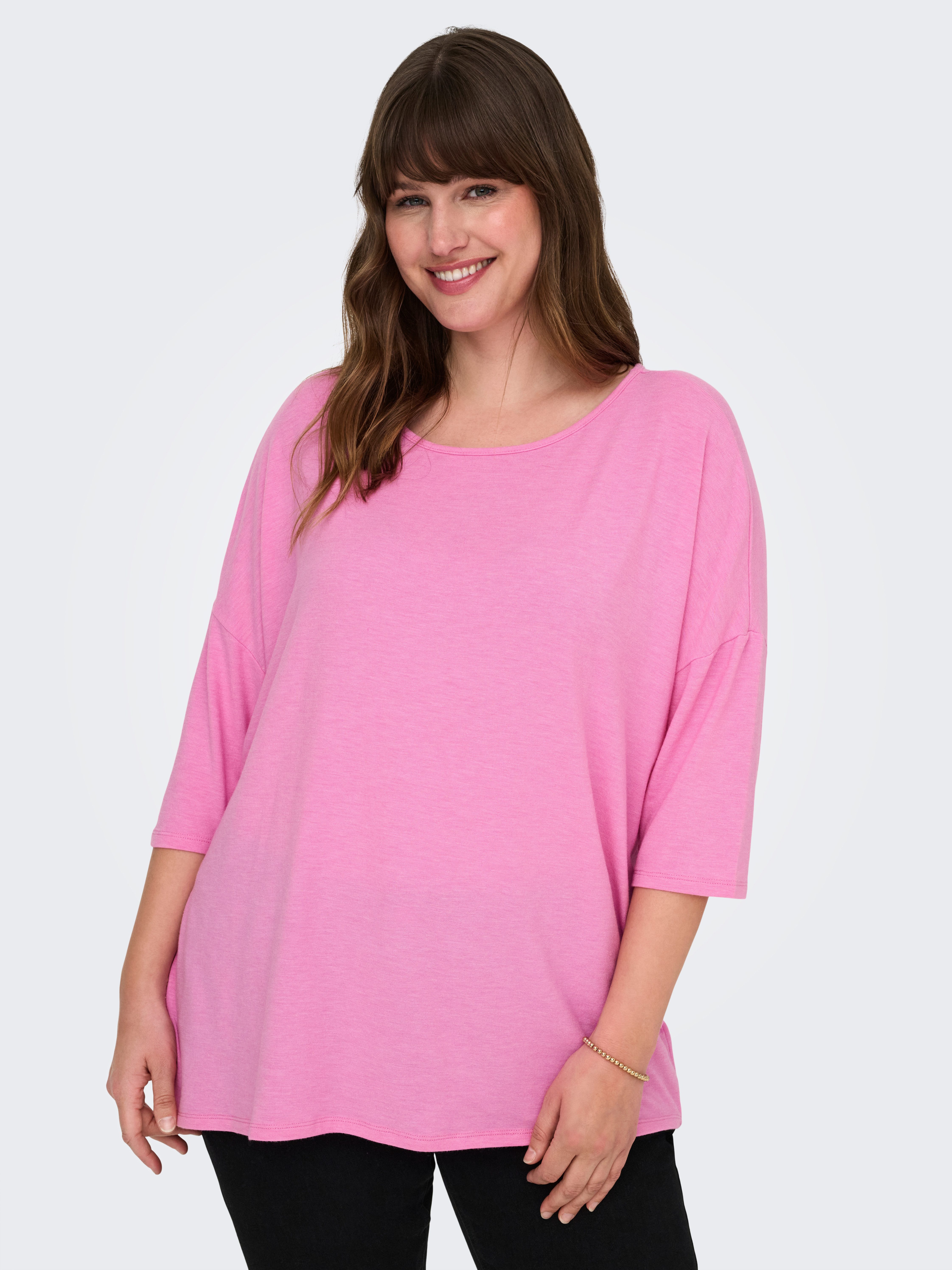 ONLY CARMAKOMA 3/4-Arm-Shirt CARLAMOUR 3/4 TOP günstig online kaufen