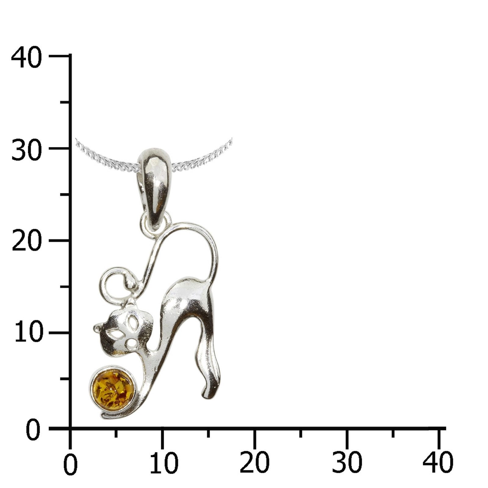 OSTSEE-SCHMUCK Kette mit Anhänger Ostsee-Schmuck Kette mit Anhänger Katze K günstig online kaufen