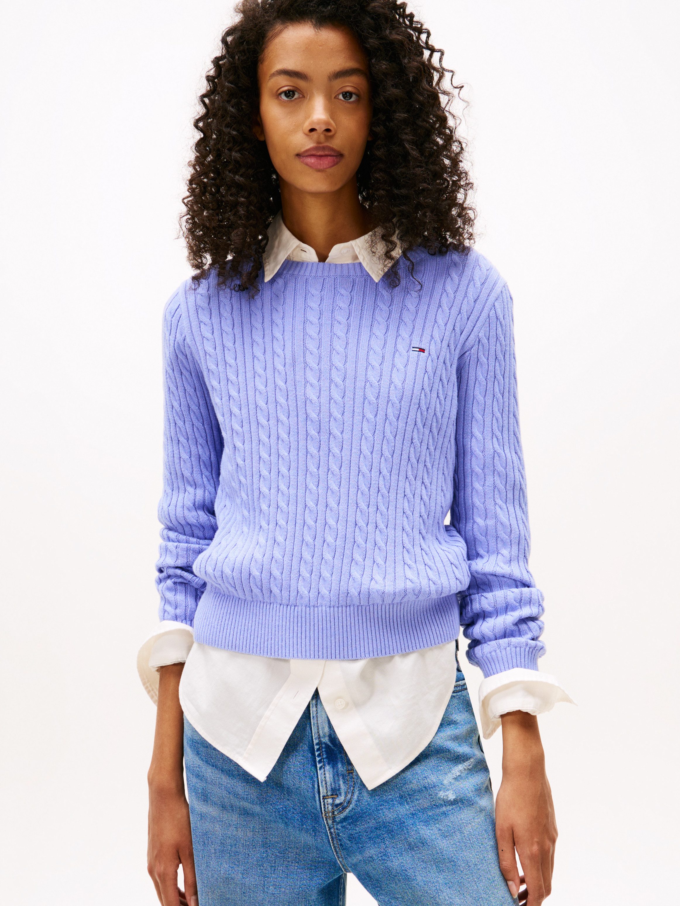 Tommy Jeans Strickpullover TJW CABLE ESSENTIAL günstig online kaufen