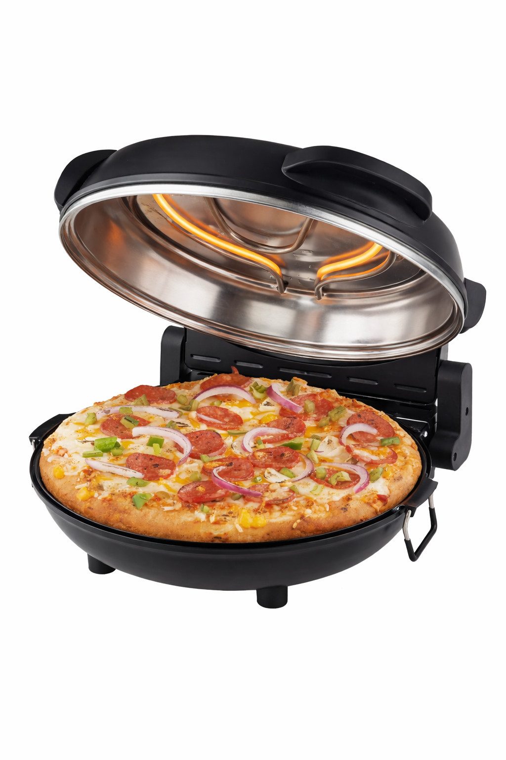 Elta Pizzaofen, inkl. Pizzastein, 1200 Watt, 42 cm Durchmesser, bis 360° C